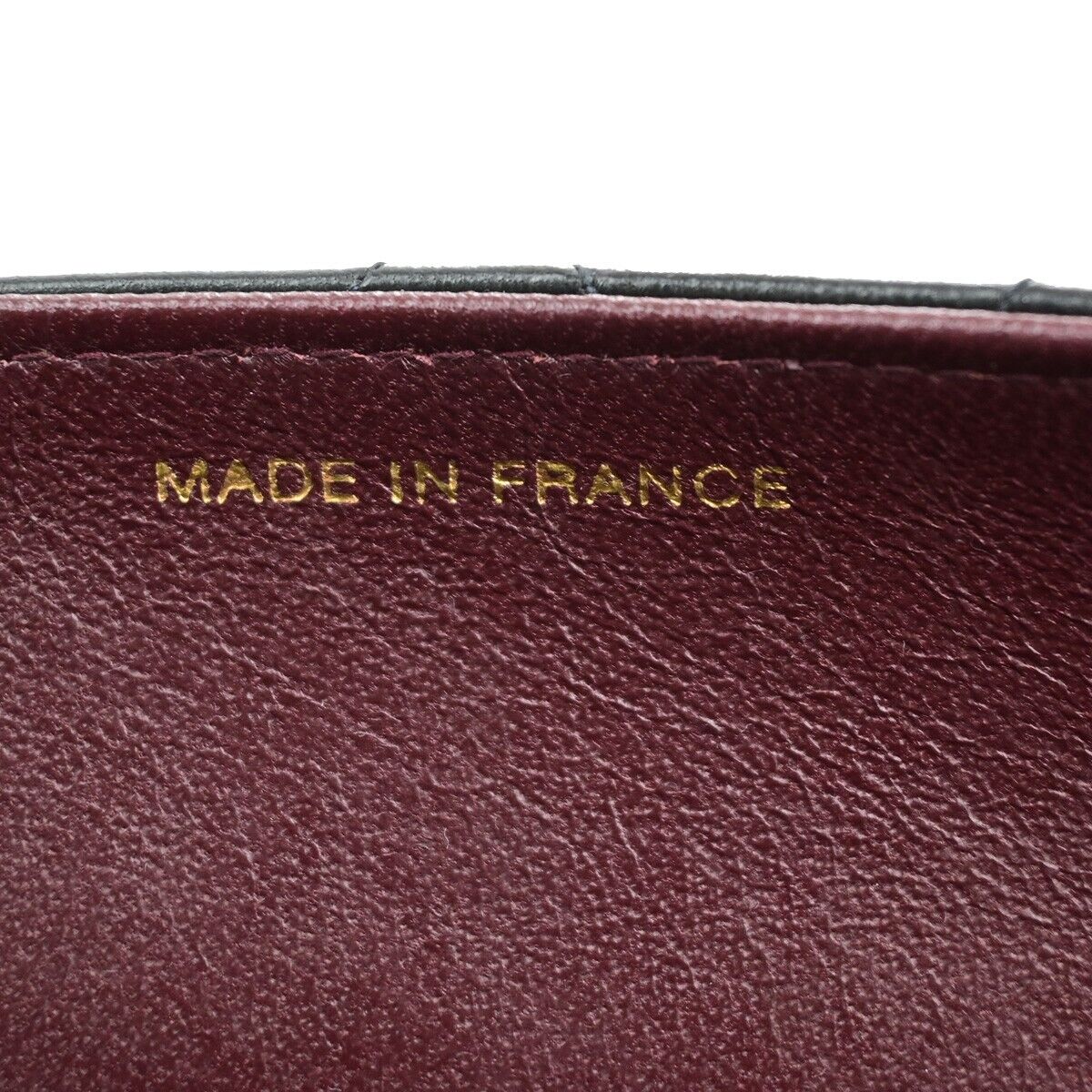 CHANEL Matelasse Single Flap Chain Shoulder Bag Leather Black Vintage 652RK871