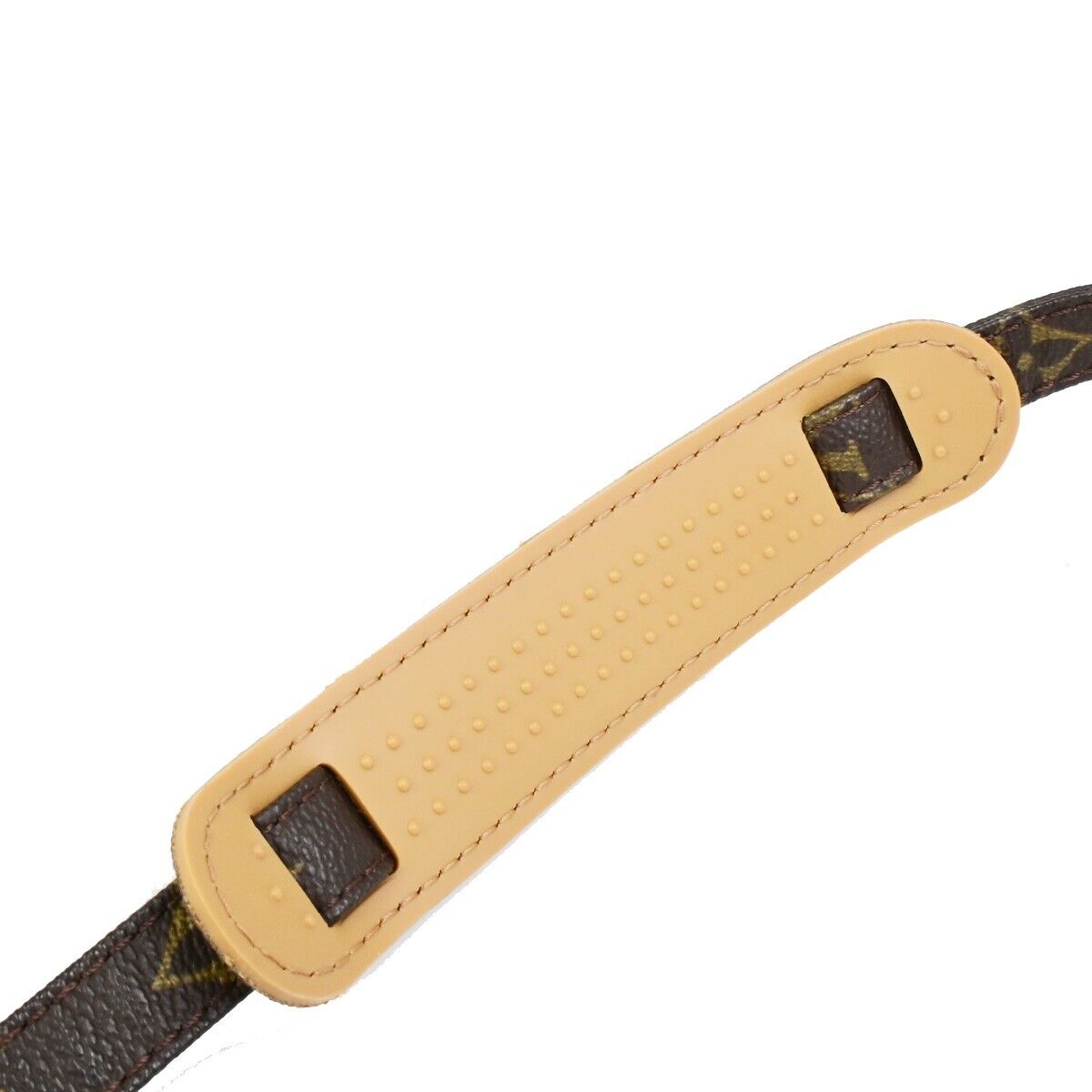 LOUIS VUITTON Shoulder Strap Monogram Leather Brown Gold Bag Accessory 69FB299