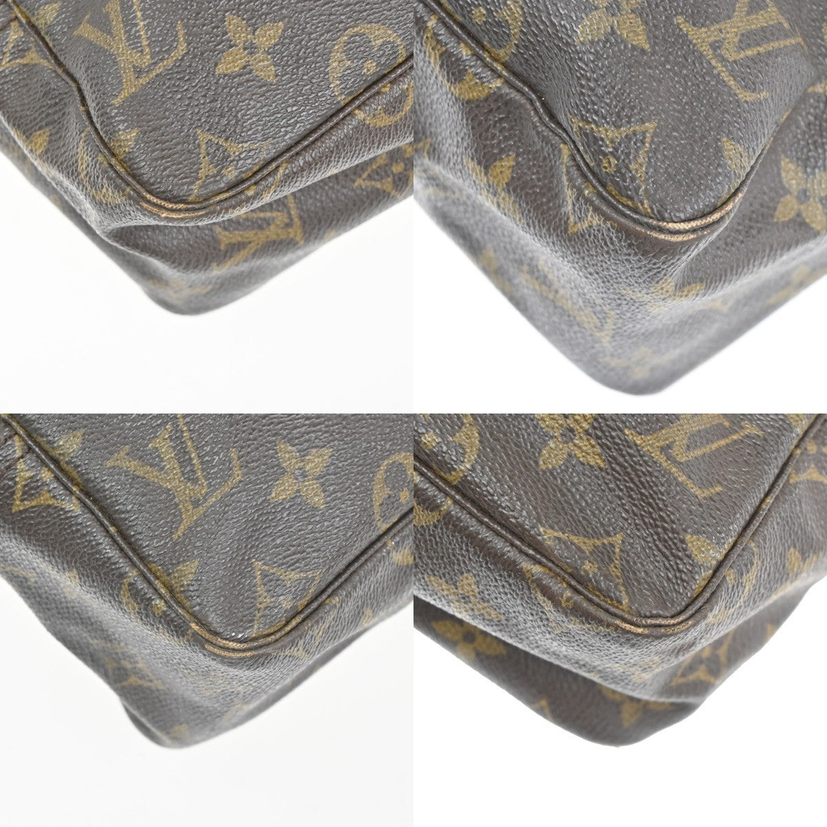 LOUIS VUITTON Trousse Toilette 28 Clutch Hand Bag Monogram Brown M47522 05KC393