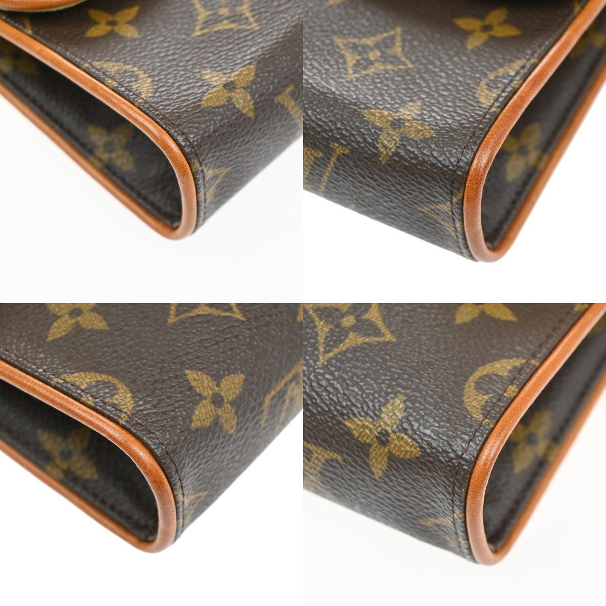 LOUIS VUITTON Pochette Florentine Bum Bag Monogram Leather Brown M51855 85MA630