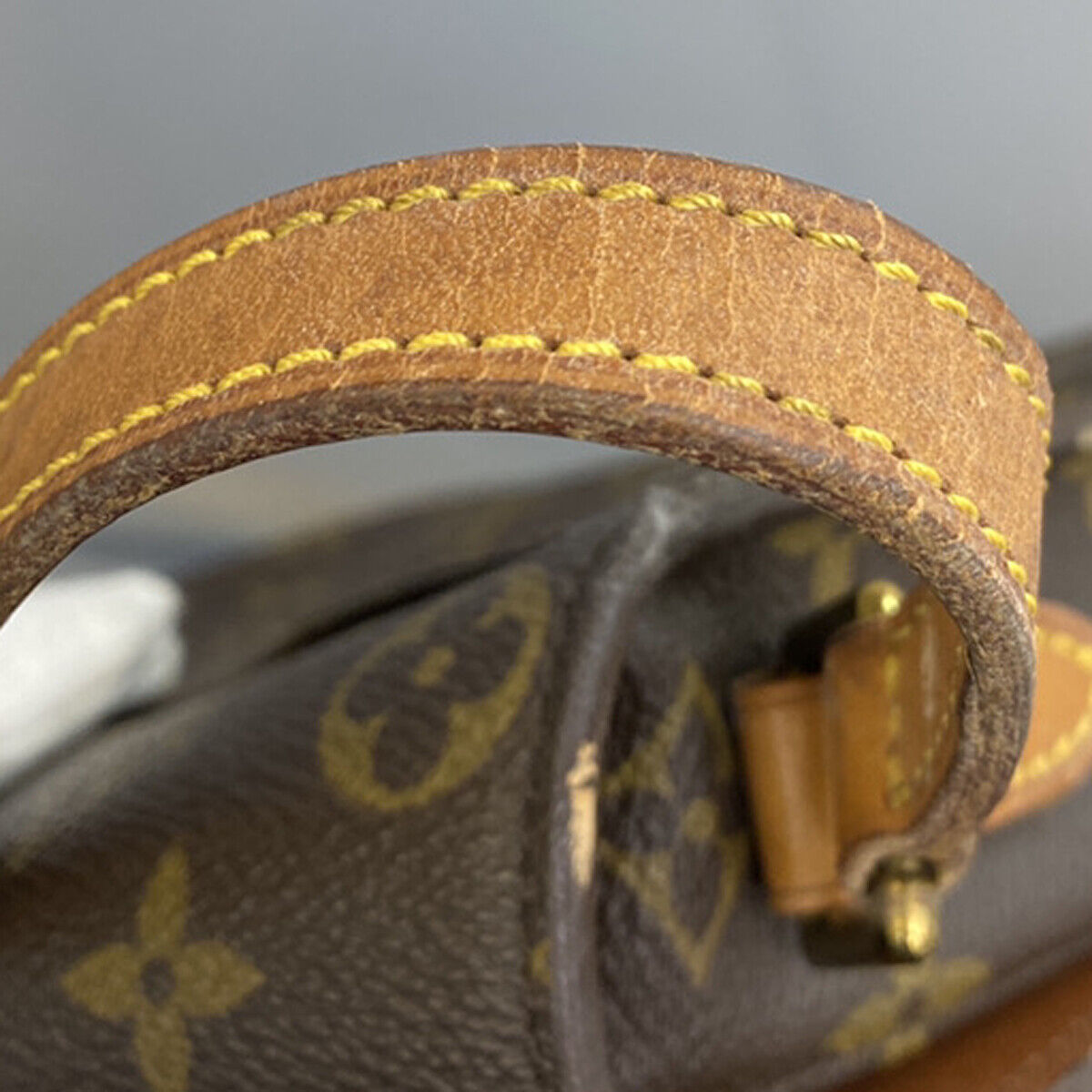 LOUIS VUITTON Saint Cloud MM Shoulder Bag Monogram Leather Brown M51243 80YG517