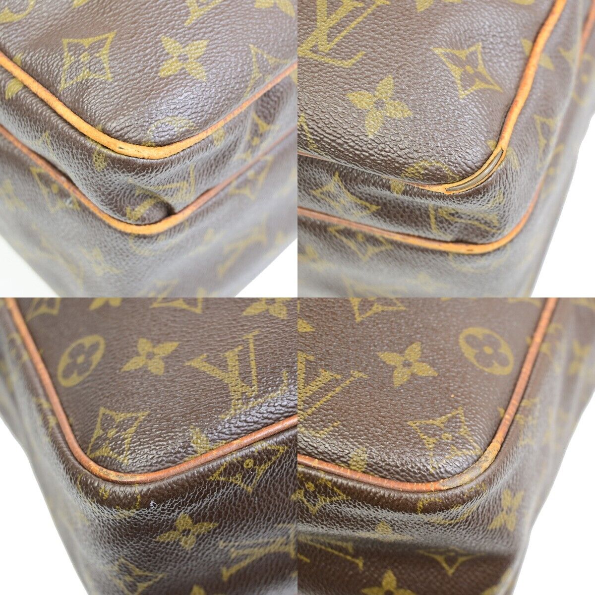 LOUIS VUITTON Nile Crossbody Shoulder Bag Monogram Leather Brown M45244 04ED907