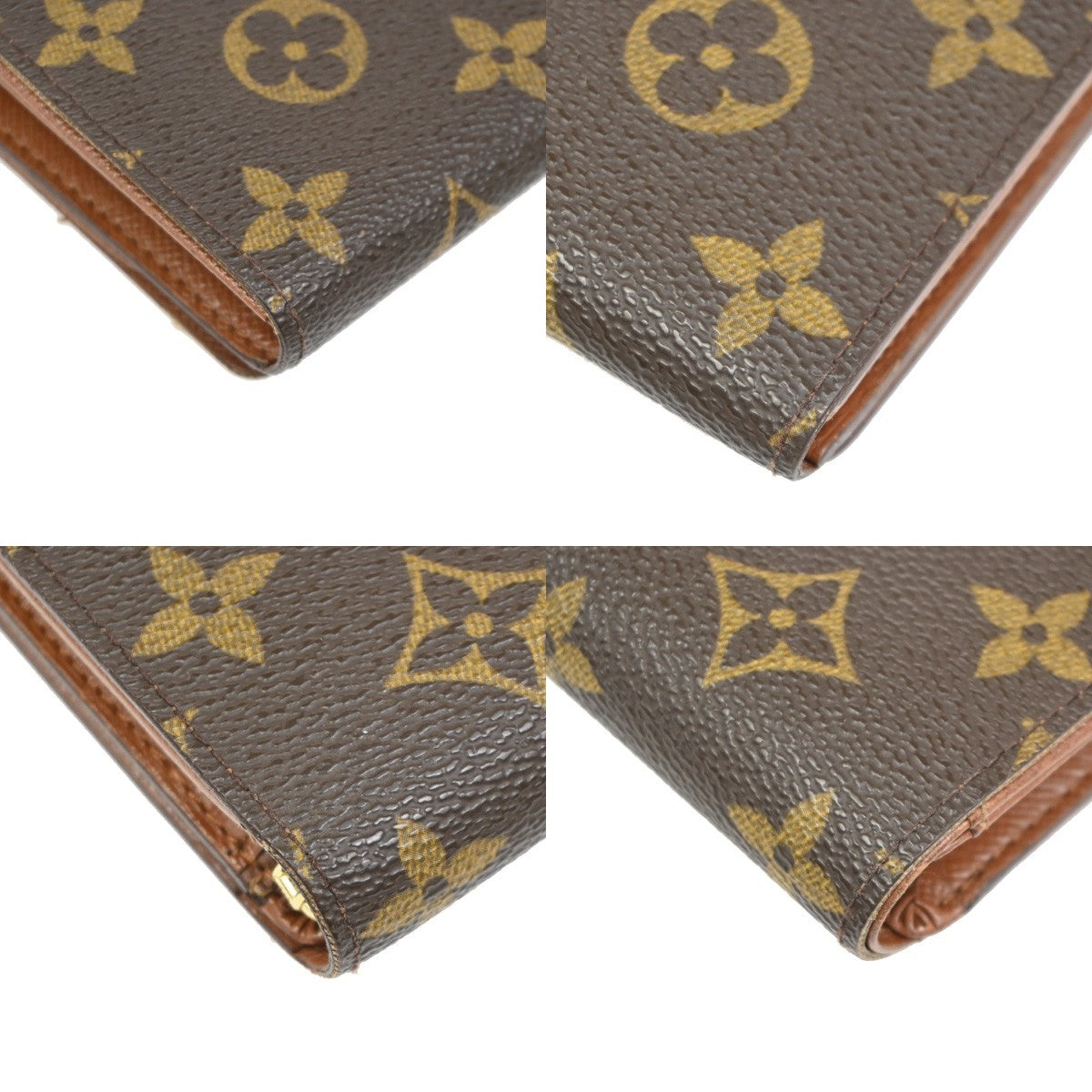 LOUIS VUITTON Porte Monnaie Billets Tresor Wallet Monogram Brown M61730 09ZA134