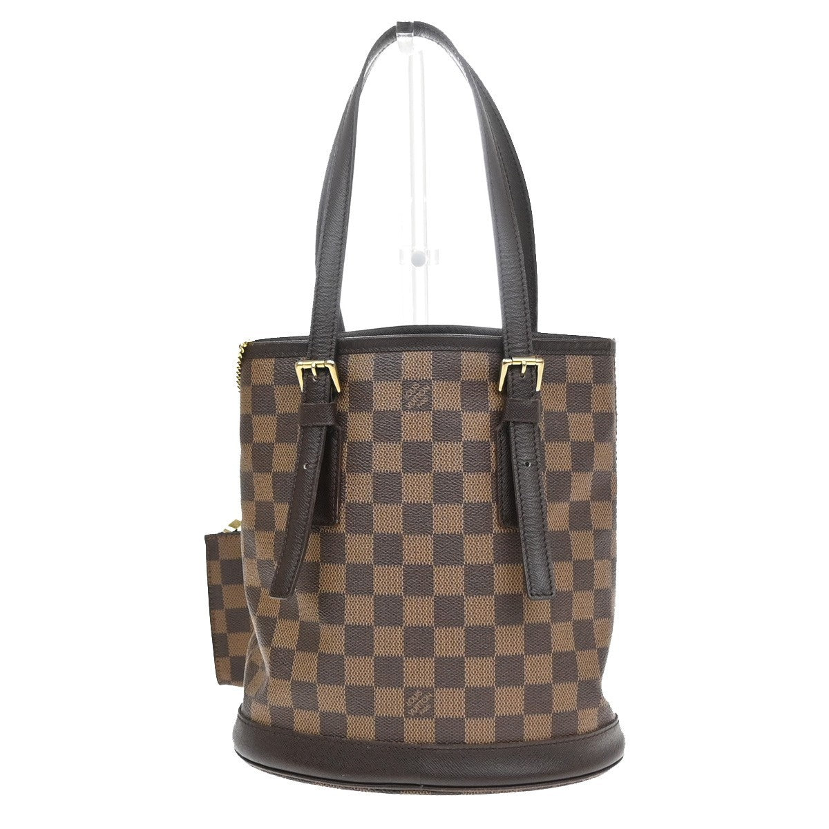 LOUIS VUITTON Marais Shoulder Bag Damier Ebene Leather Brown N42240 23YJ104