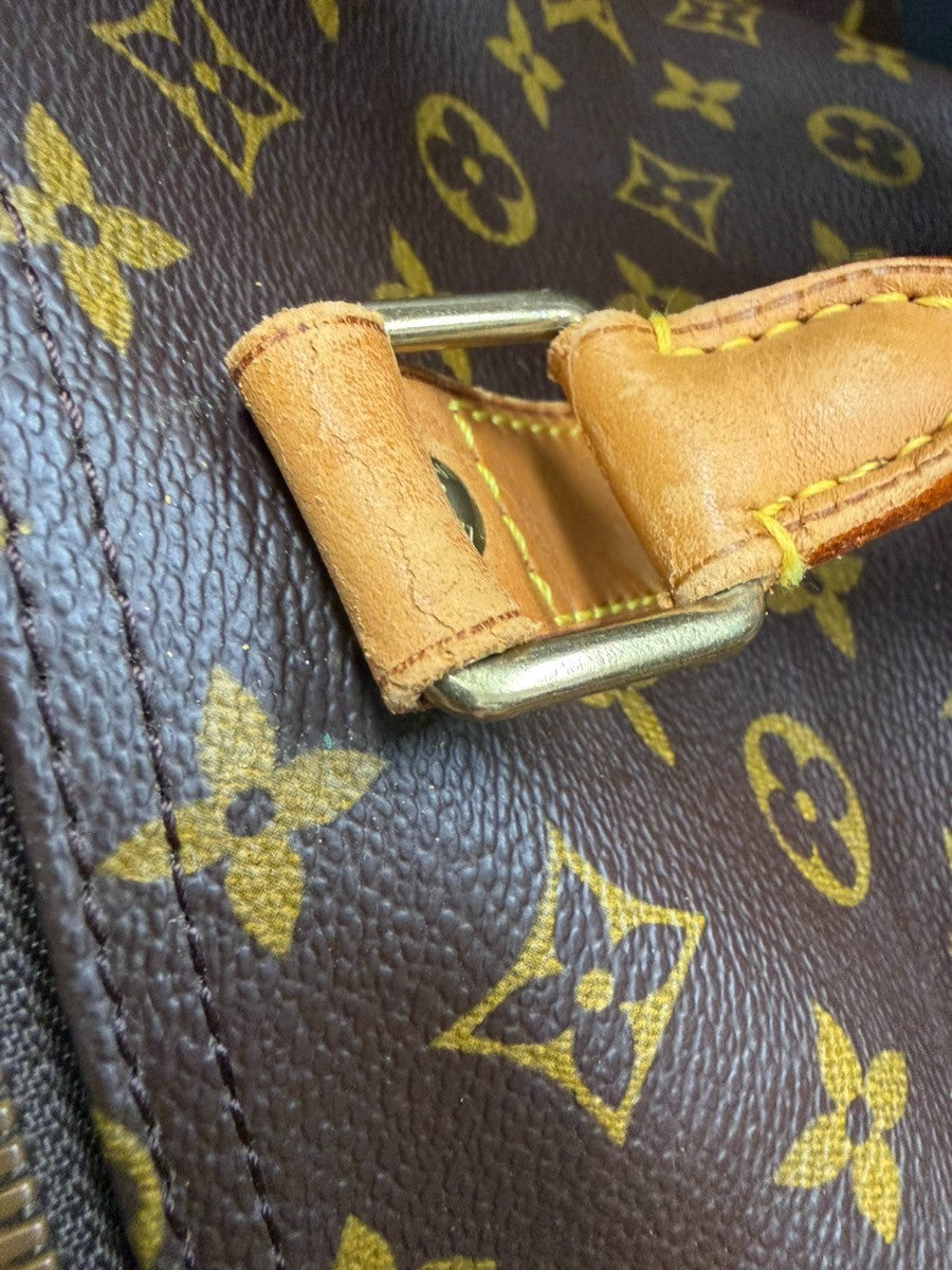 LOUIS VUITTON Keepall 60 Travel Hand Bag Monogram Leather Brown M41422 10YJ275