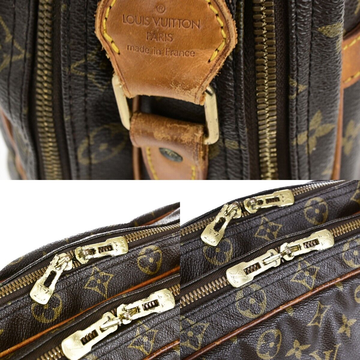 LOUIS VUITTON Reporter GM Crossbody Shoulder Bag Monogram Leather M45252 30EC915