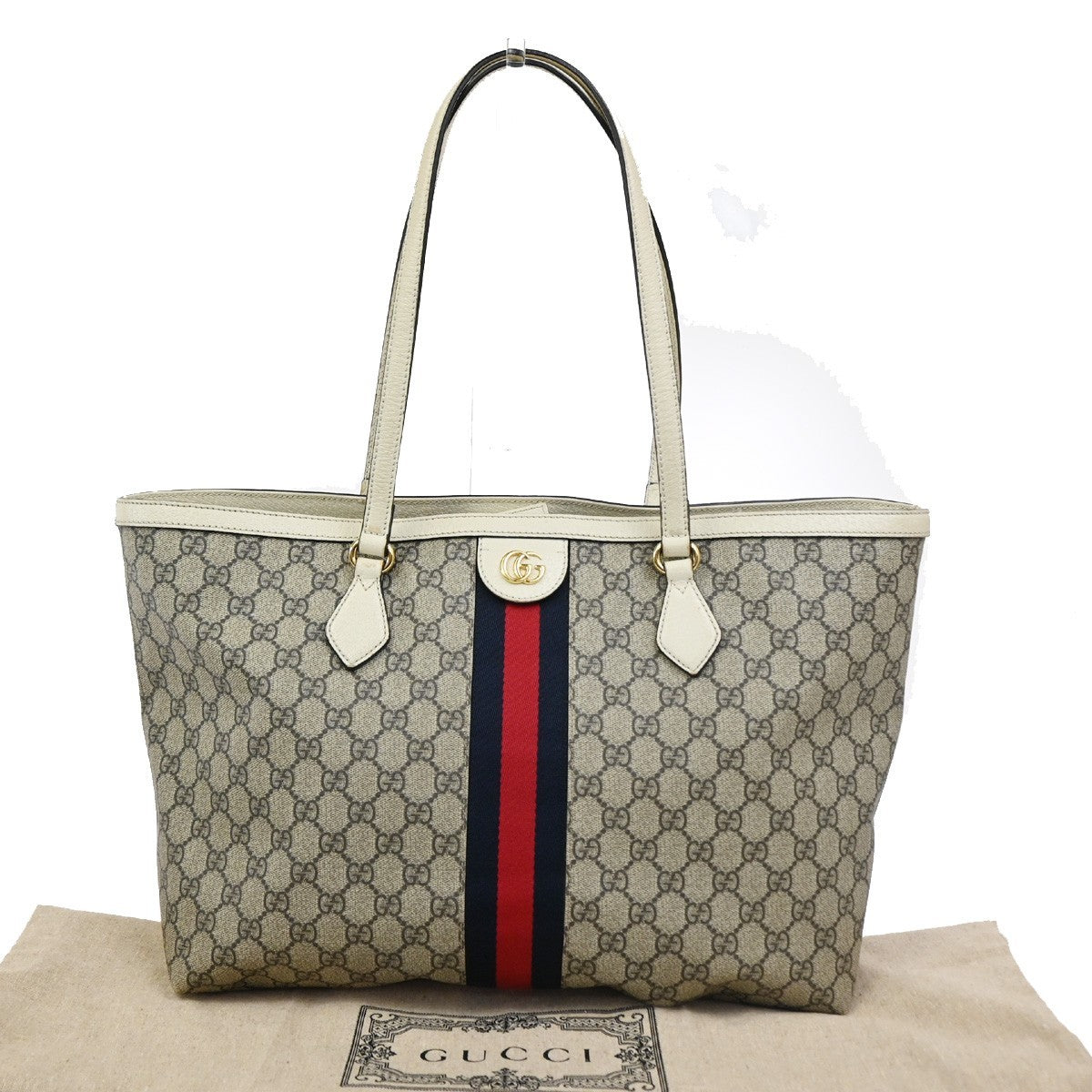 GUCCI Ophidia GG Pattern Web Shoulder Tote Bag Supreme Leather BN WE 45YJ017