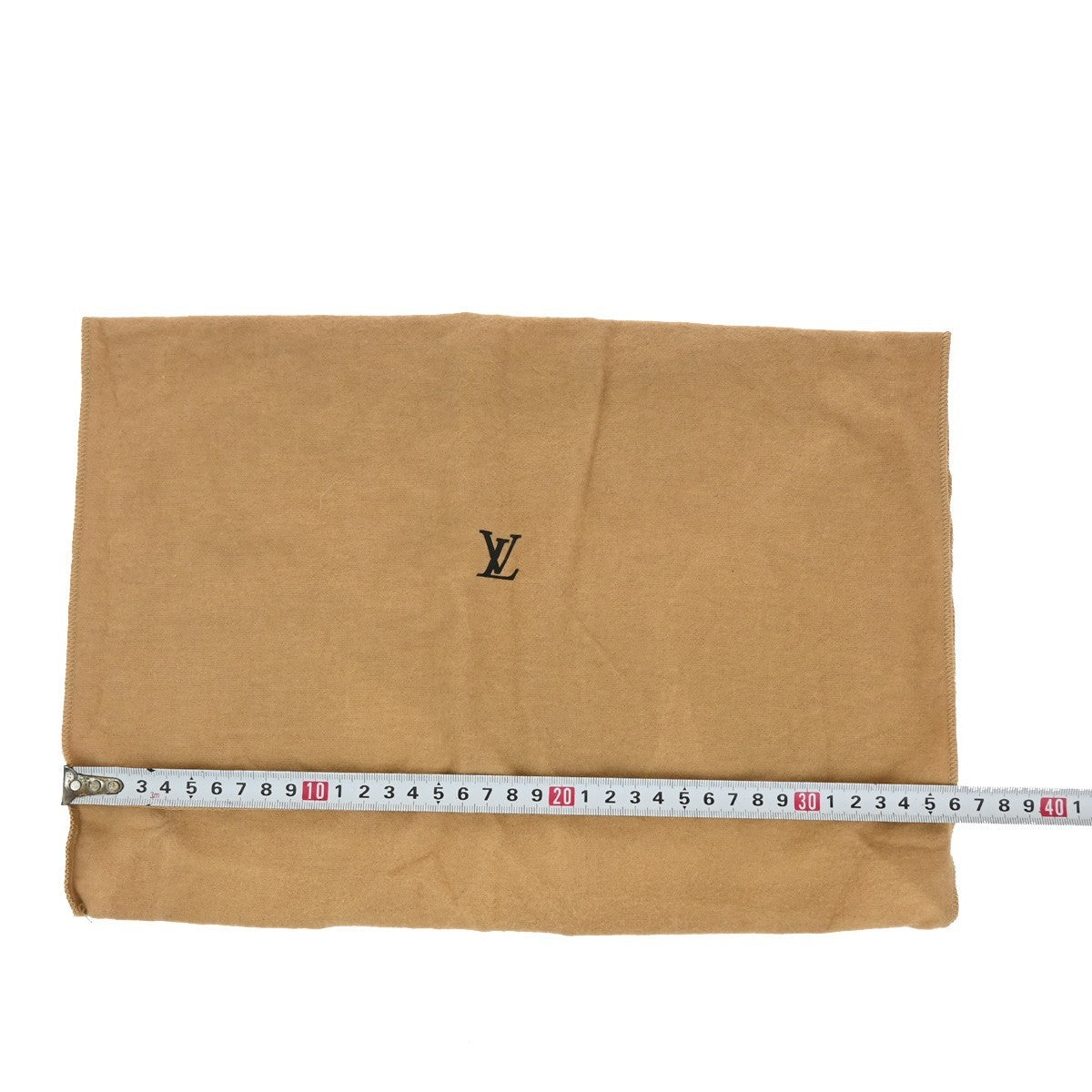 LOUIS VUITTON Logo 10 Set Dust Bag Drawstring Canvas Cotton Beige Brown 09KC789