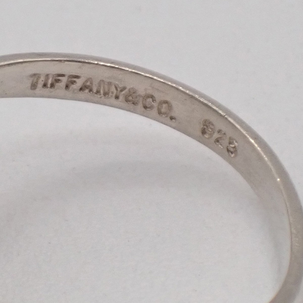 Tiffany & Co. Logo Tulip Ring Sterling Silver 925 US Size 4.0-4.5 01KC079