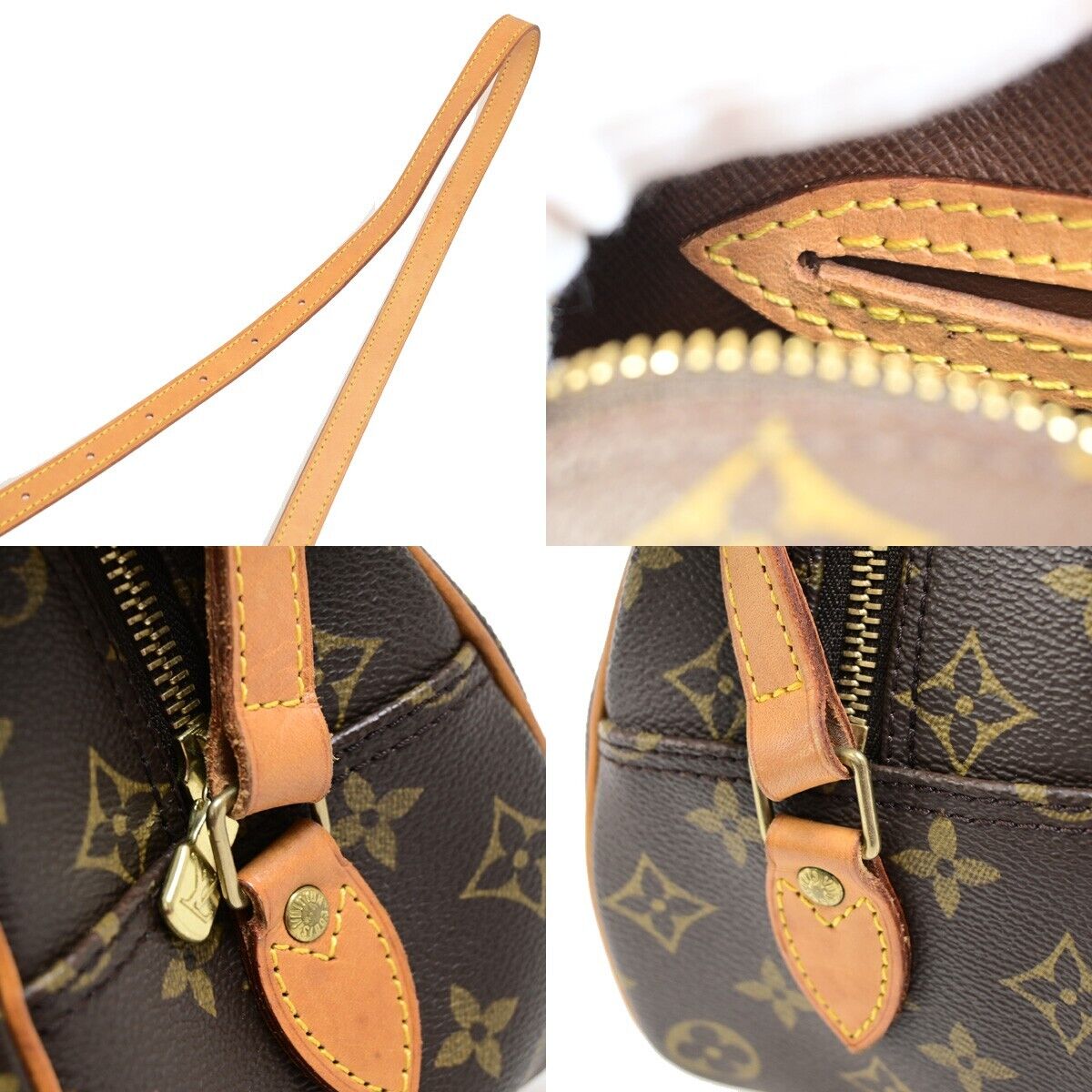 LOUIS VUITTON Blois Crossbody Shoulder Bag Monogram Leather Brown M51221 75FA672