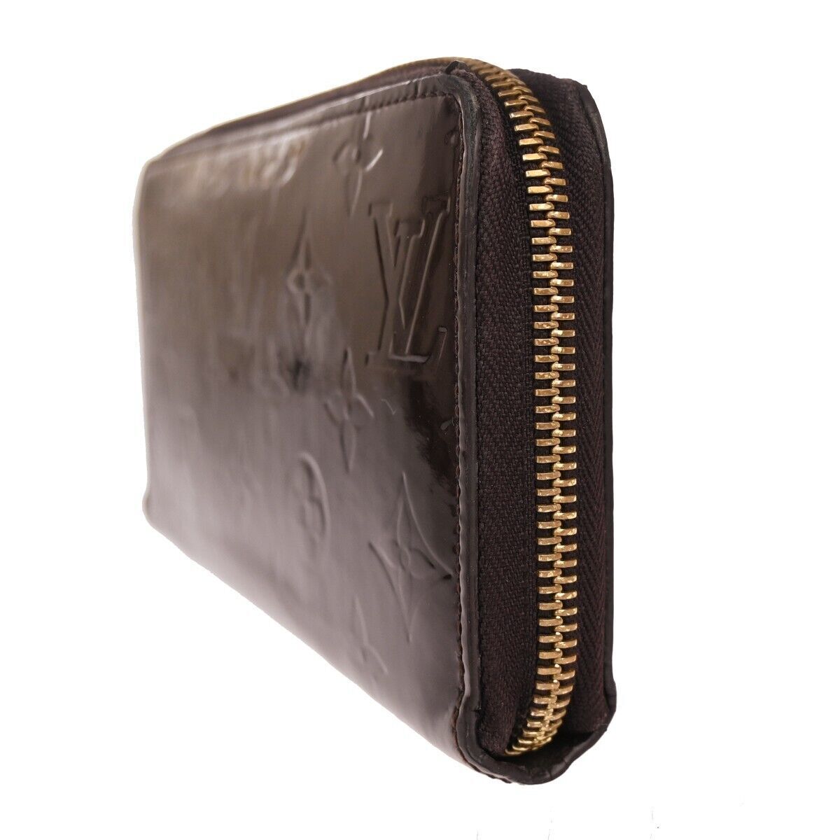 LOUIS VUITTON Zippy Long Wallet Monogram Vernis Leather Amarante M93522 63GA192