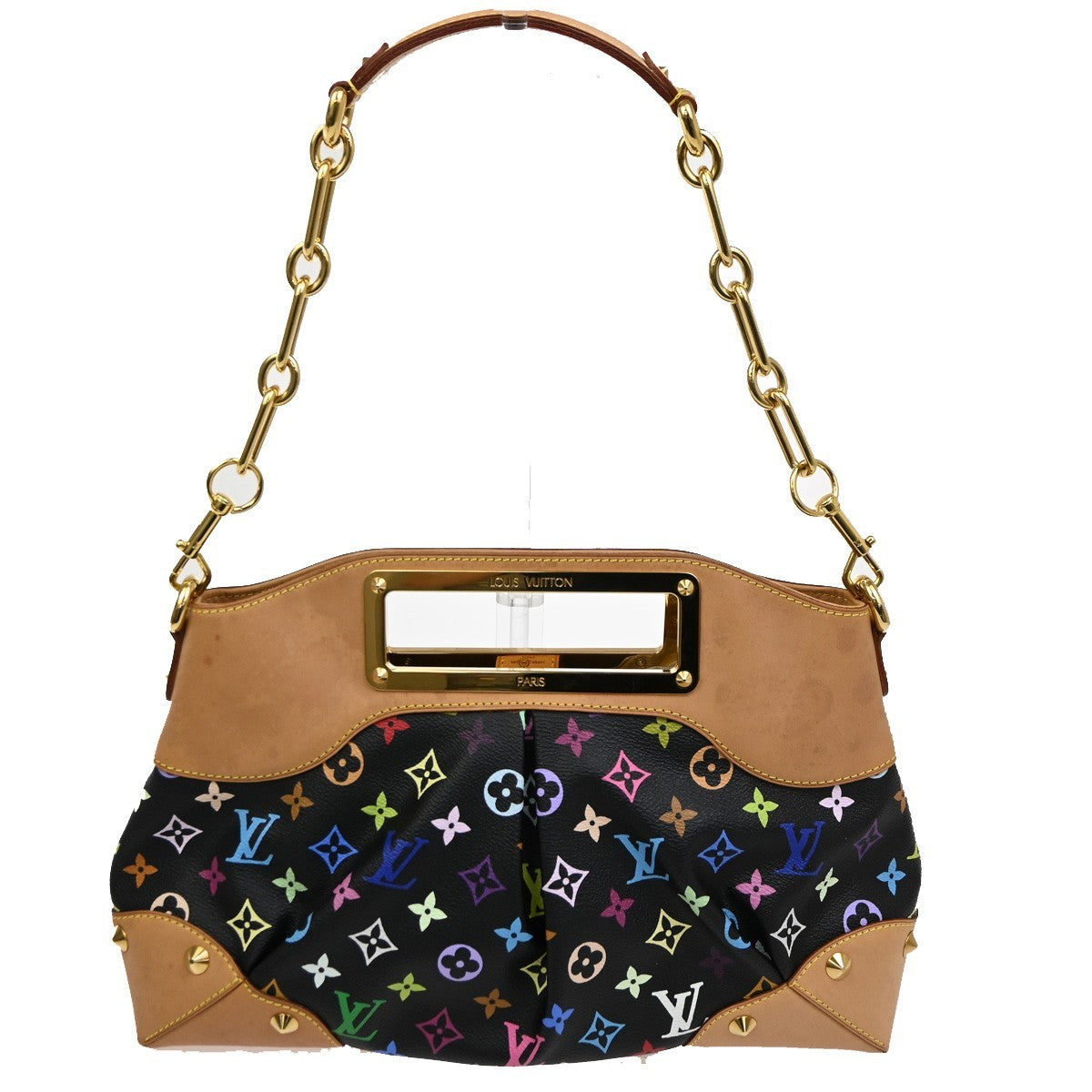 LOUIS VUITTON Judy MM Noir Shoulder Bag Multicolor Monogram M40256 667RL581