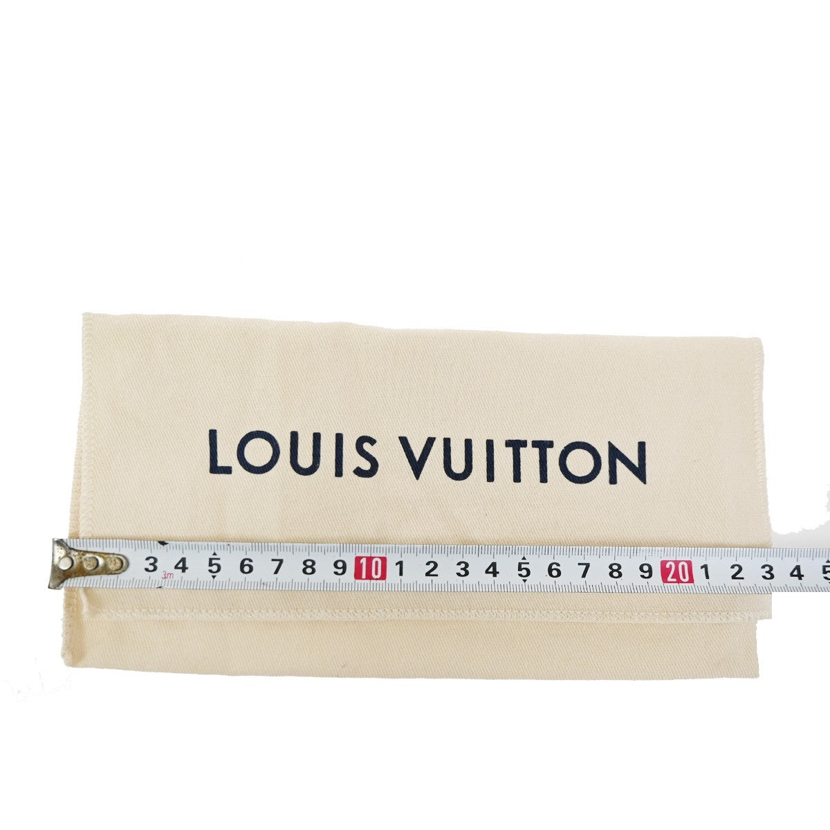 LOUIS VUITTON Logo 10 Set Dust Bag Drawstring Canvas Cotton Beige Brown 09ZA267