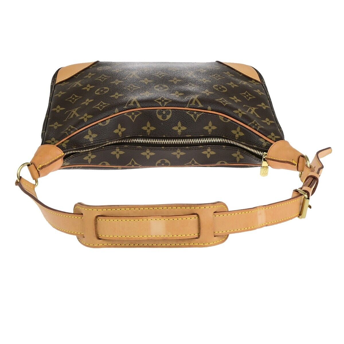 LOUIS VUITTON Boulogne 30 Shoulder Bag Monogram Leather Brown M51265 41EB469
