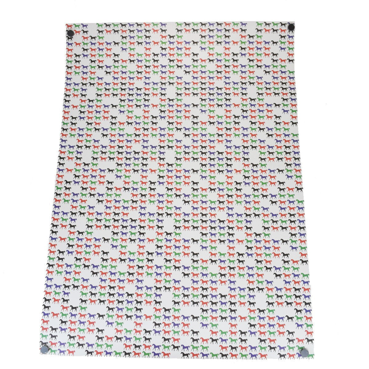 Auth HERMES LES GRANDES FEUILLES D'HERMES Horse Wallpaper Wrapping 06MC457 ⑥