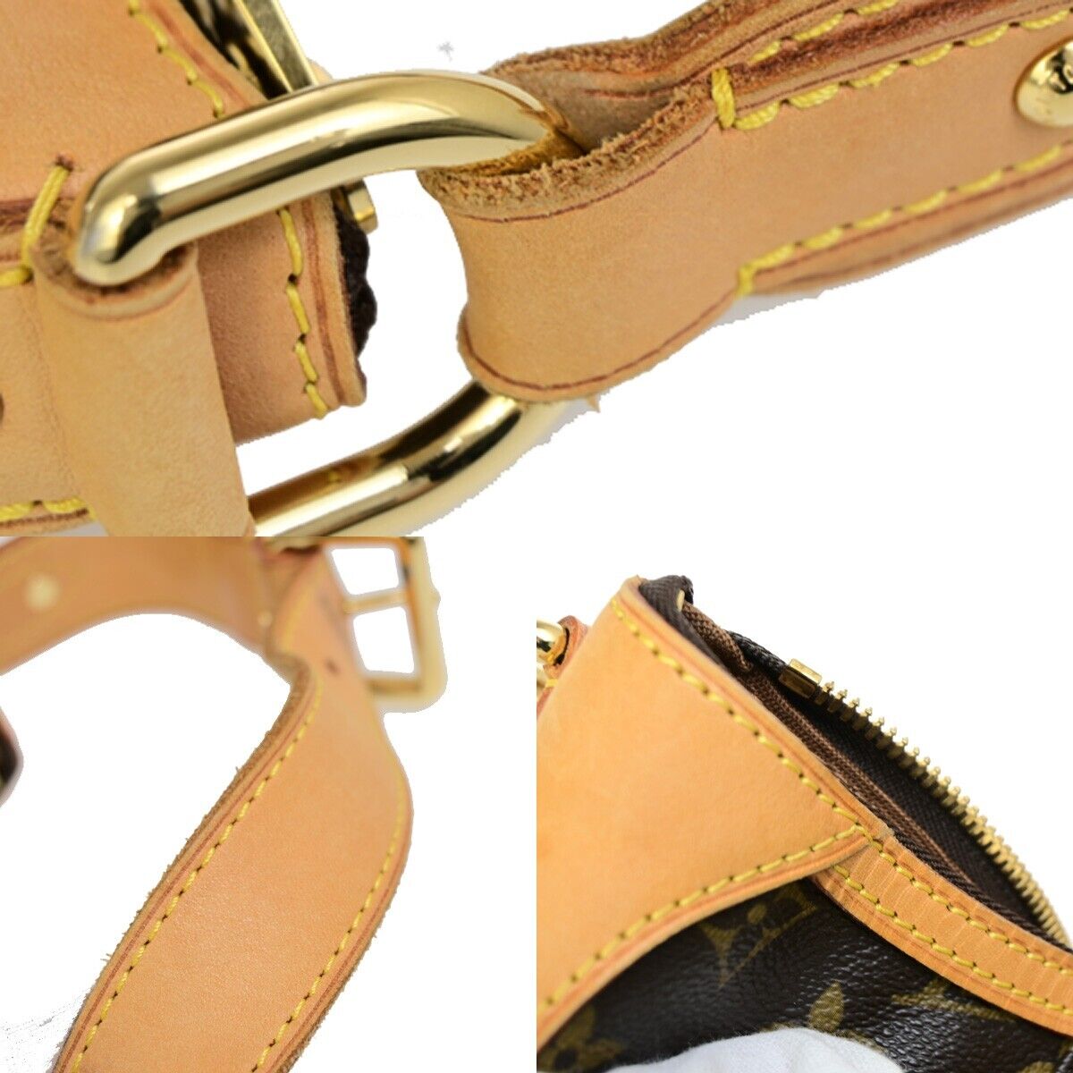 LOUIS VUITTON Thames GM Hobo Shoulder Bag Monogram Leather Brown M56383 667RF199