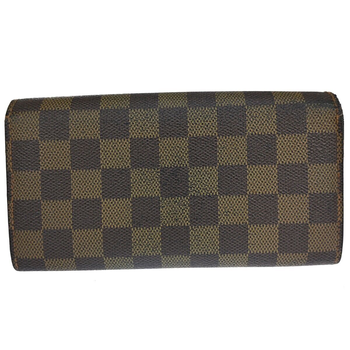 LOUIS VUITTON Portefeuille Sarah Long Bifold Wallet Damier Brown N61734 60EA239