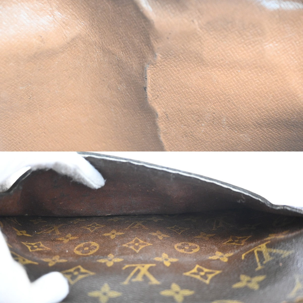 LOUIS VUITTON Pochette Homme Clutch Hand Bag Monogram Leather BN M51795 09MA467