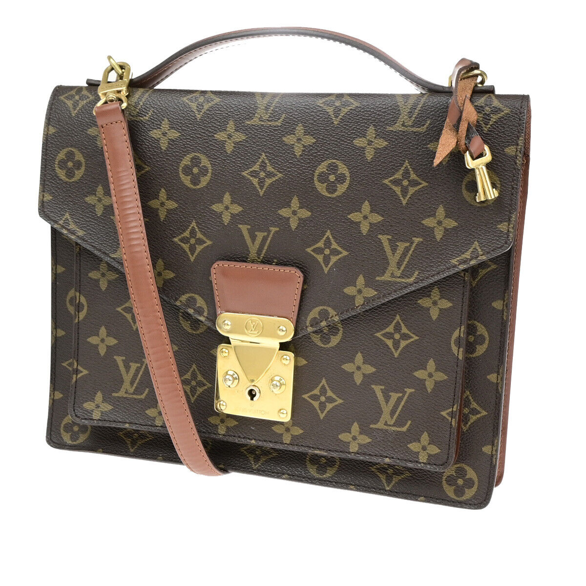 LOUIS VUITTON Monceau 28 2Way Shoulder Hand Bag Monogram Leather M51185 84YF894