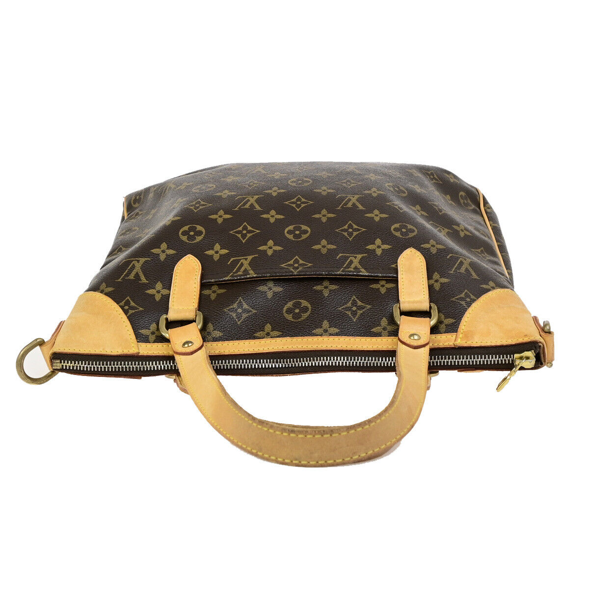 LOUIS VUITTON Odeon GM Hand Bag Monogram Leather Brown Gold M56388 74YG531