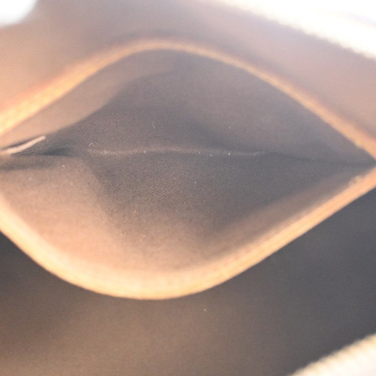 LOUIS VUITTON LV Logo Alma Hand Bag Monogram Leather Brown France M51130 32KC515