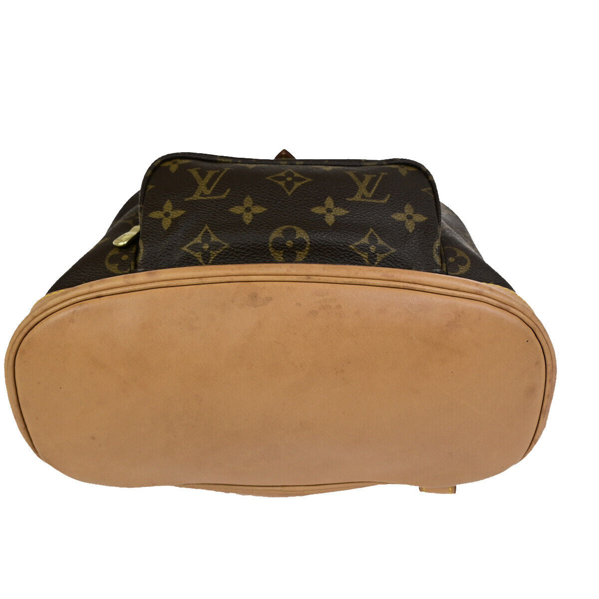 LOUIS VUITTON Montsouris MM Backpack Bag Monogram Leather Brown M51136 18SJ505