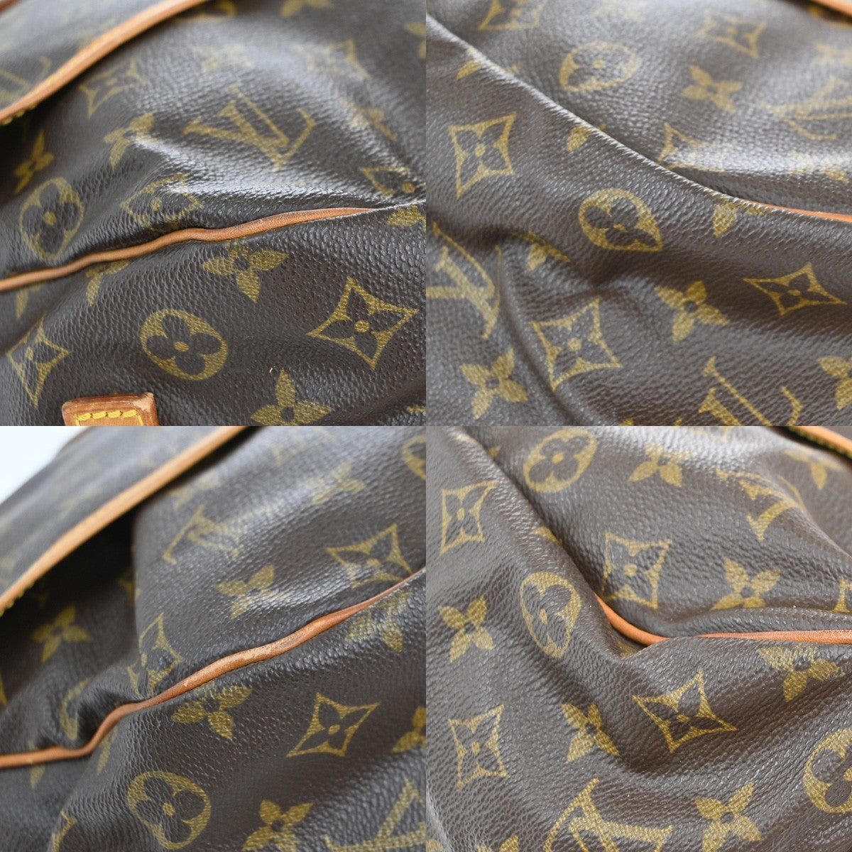 LOUIS VUITTON Saumur 35 Shoulder Bag Monogram Leather BN France M42254 71EG373