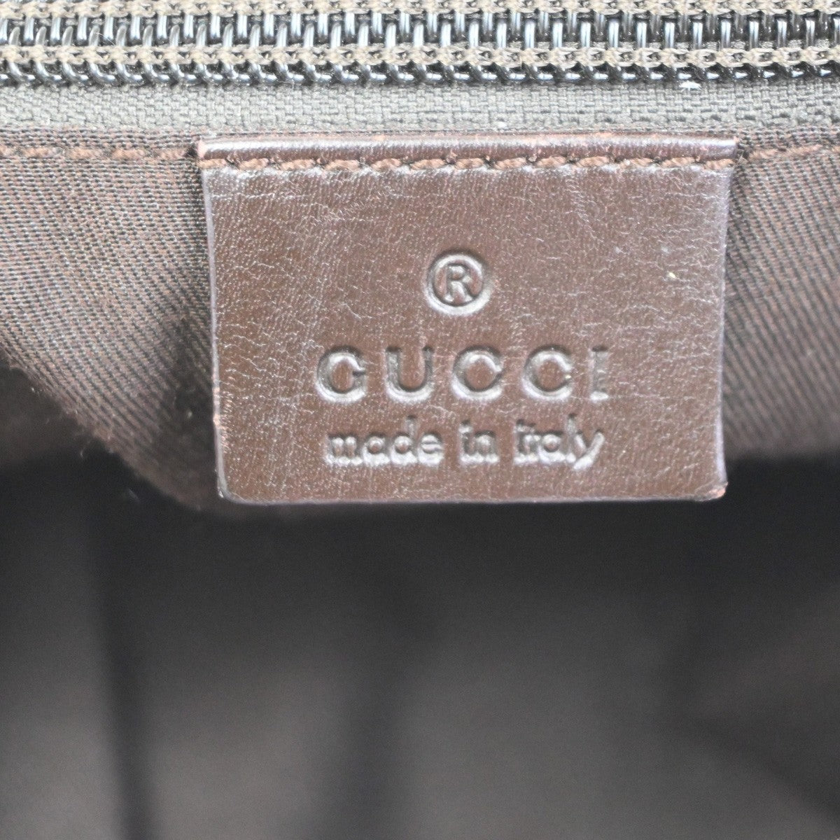 GUCCI Logo GG Crossbody Shoulder Bag Leather Canvas Brown SHW Italy 65TA715