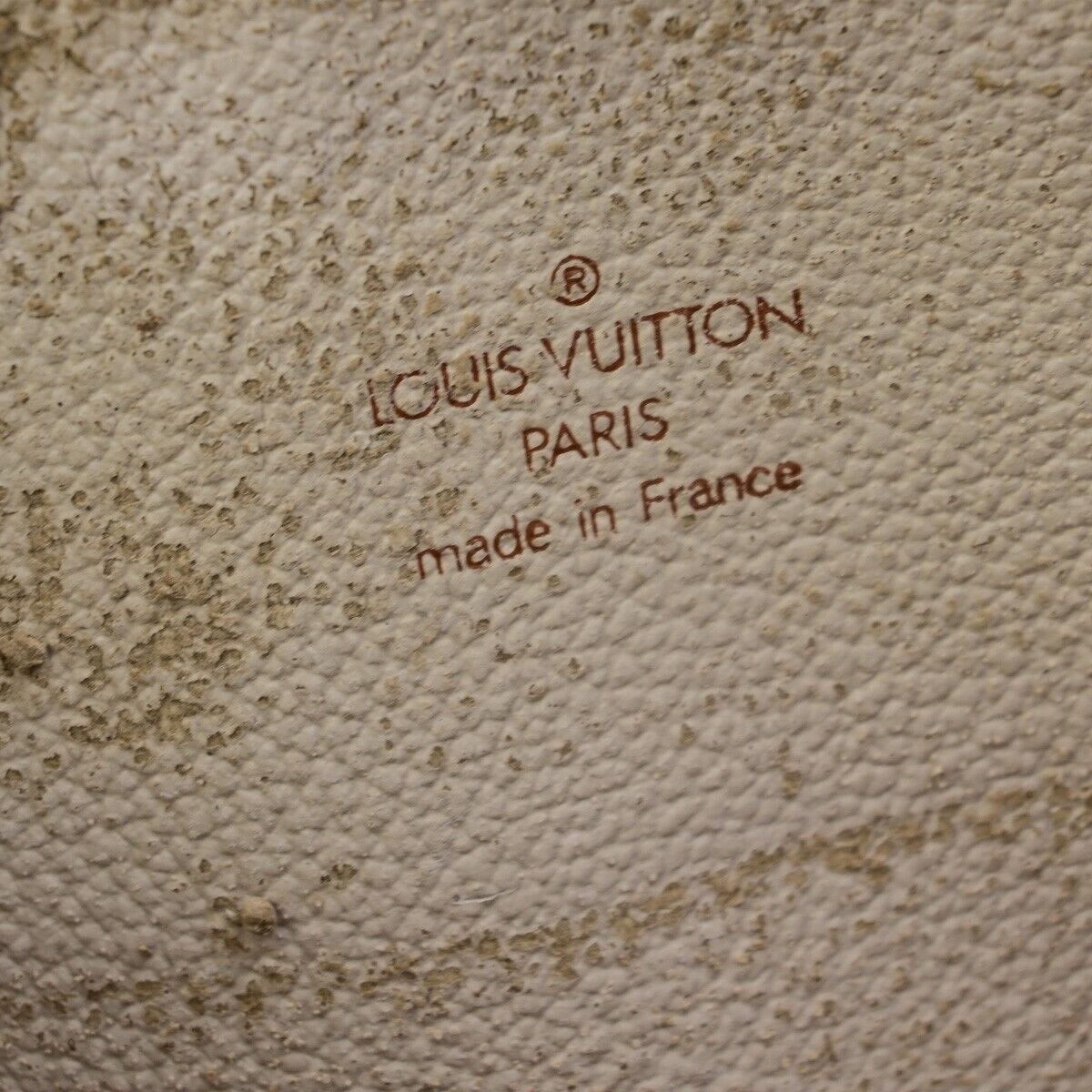 LOUIS VUITTON Trousse Demi Ronde Pouch Monogram Leather Brown M47520 68ED216