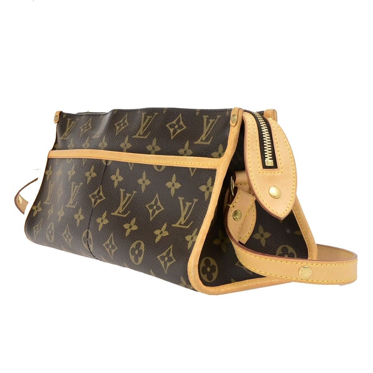 LOUIS VUITTON LV Popincourt Long Shoulder Bag Monogram Brown M40008 24ED186