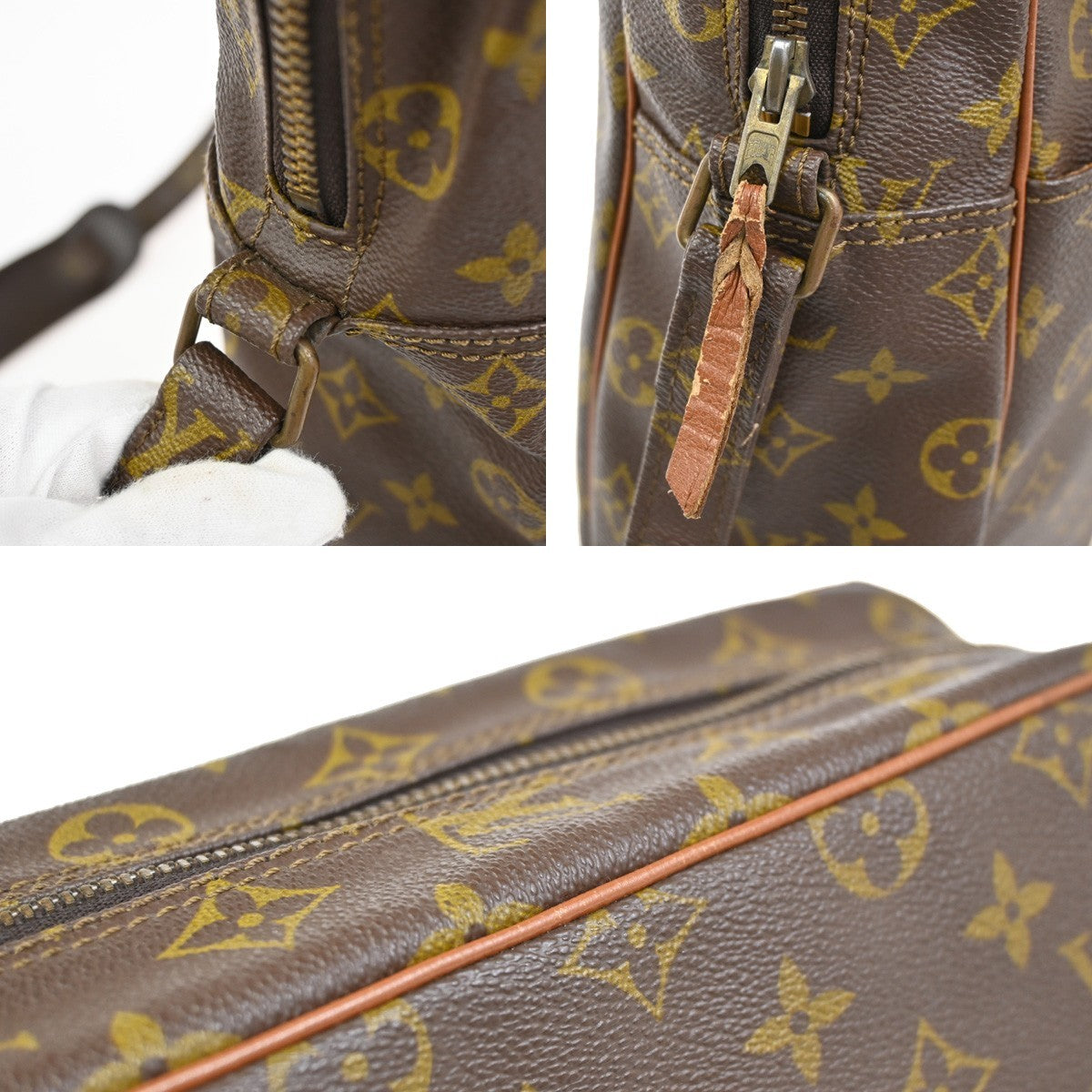 LOUIS VUITTON Marceau Shoulder Bag Monogram Leather Brown France M40264 67YJ075