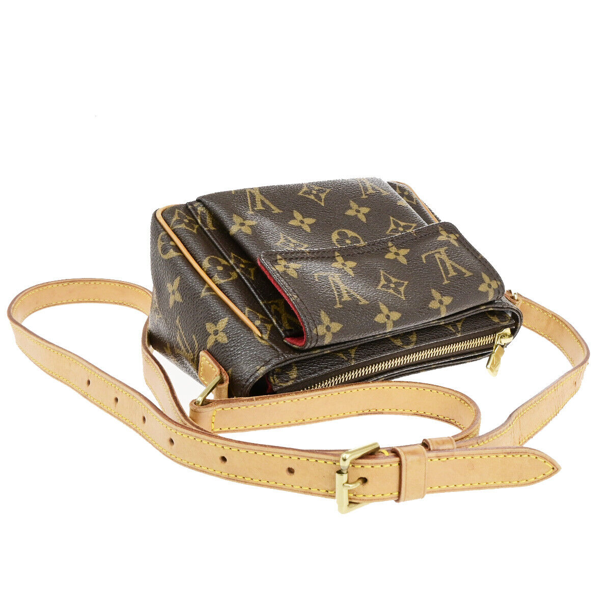 LOUIS VUITTON Viva Cite PM Shoulder Bag Monogram Leather Brown M51165 18SJ583