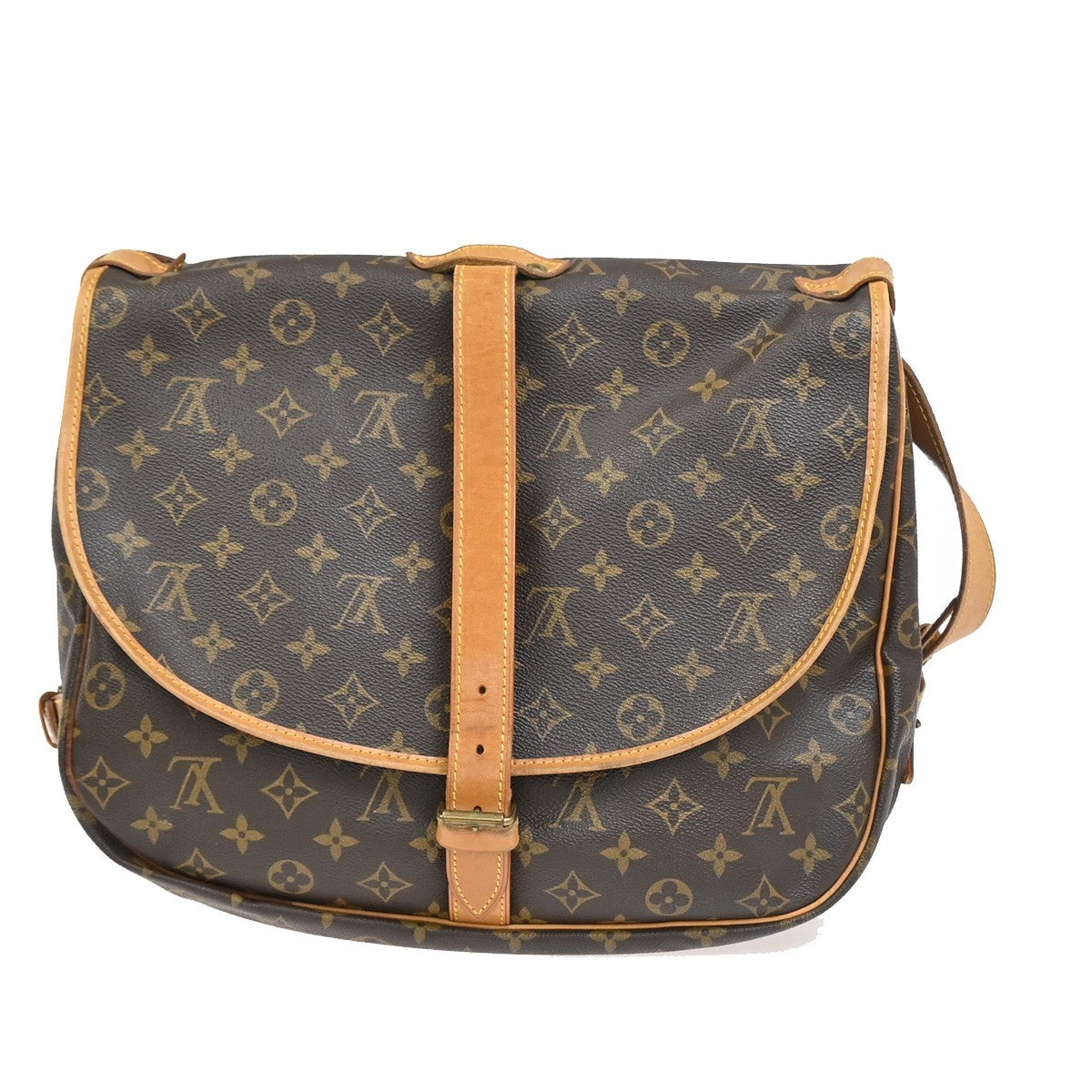 LOUIS VUITTON Saumur 35 Shoulder Bag Monogram Leather BN France M42254 73TA600