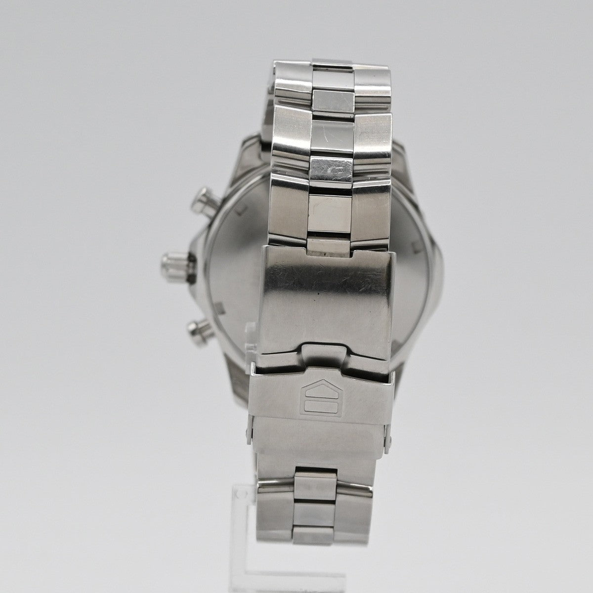 TAG HEUER Exclusive Chronograph Date Watch 41mm CN2111 AT Black Dial SS 58LC594