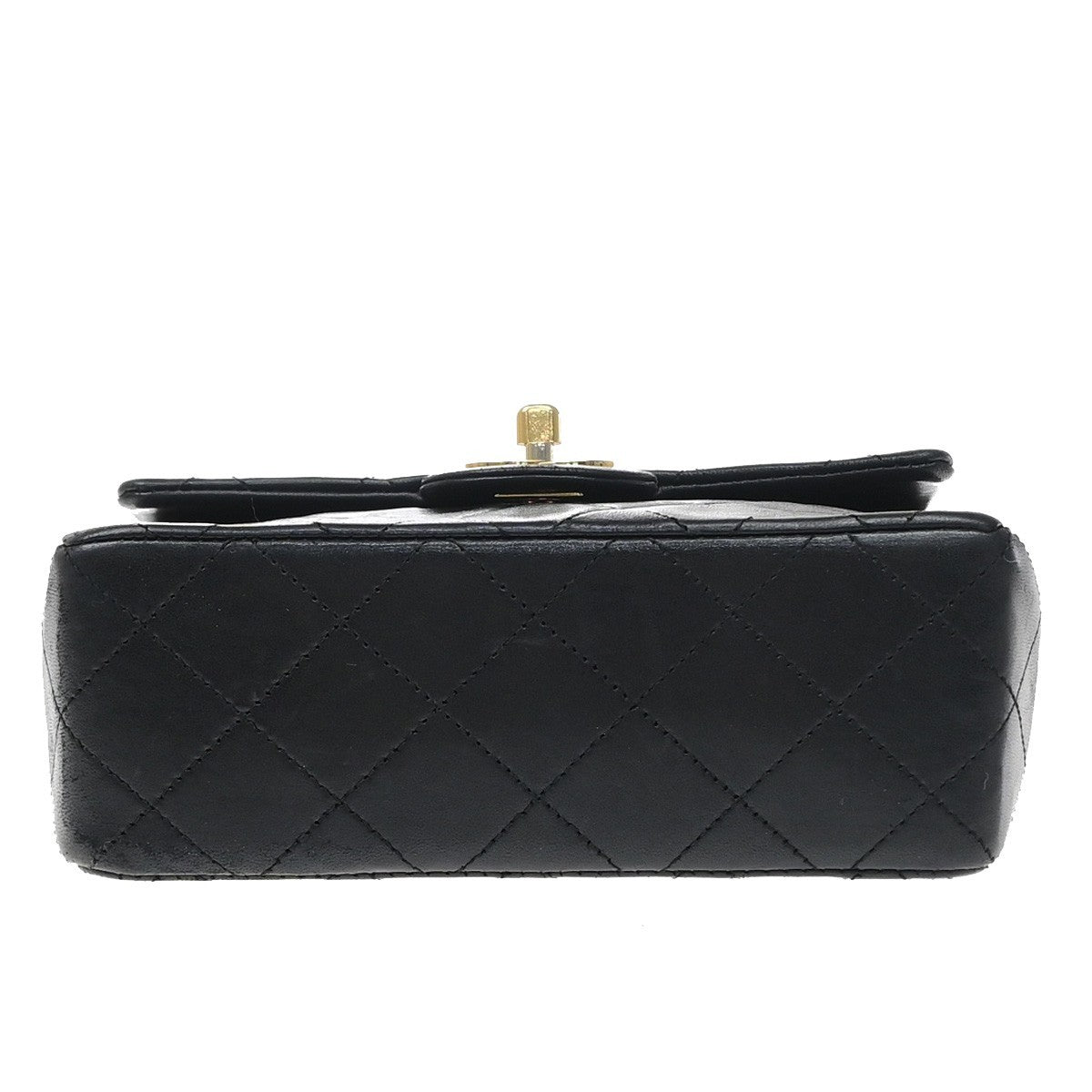 CHANEL CC Mini Matelasse Chain Shoulder Bag Leather Black GHW Vintage 805RP189