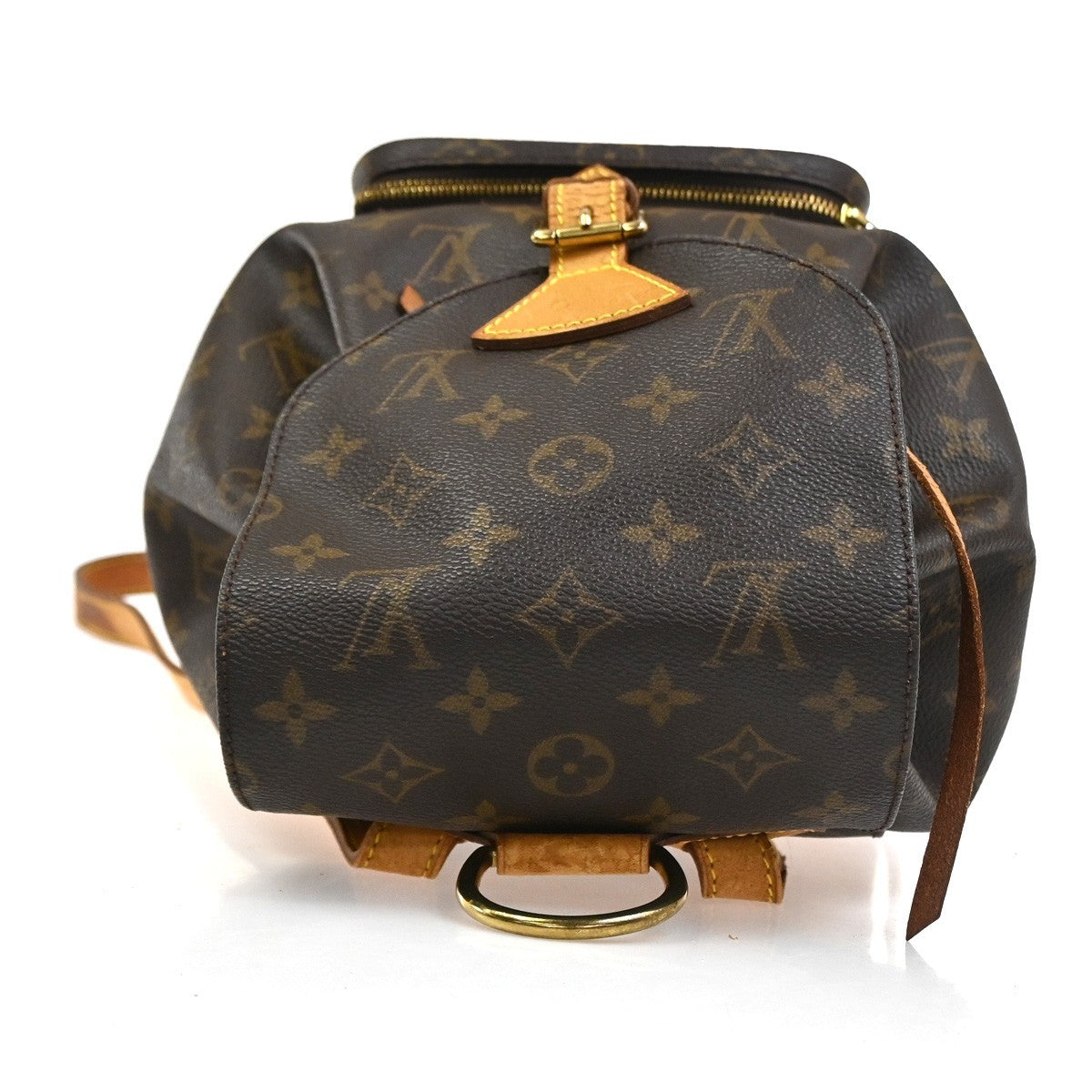 LOUIS VUITTON Montsouris MM Backpack Bag Monogram Leather Brown M51136 72CA841