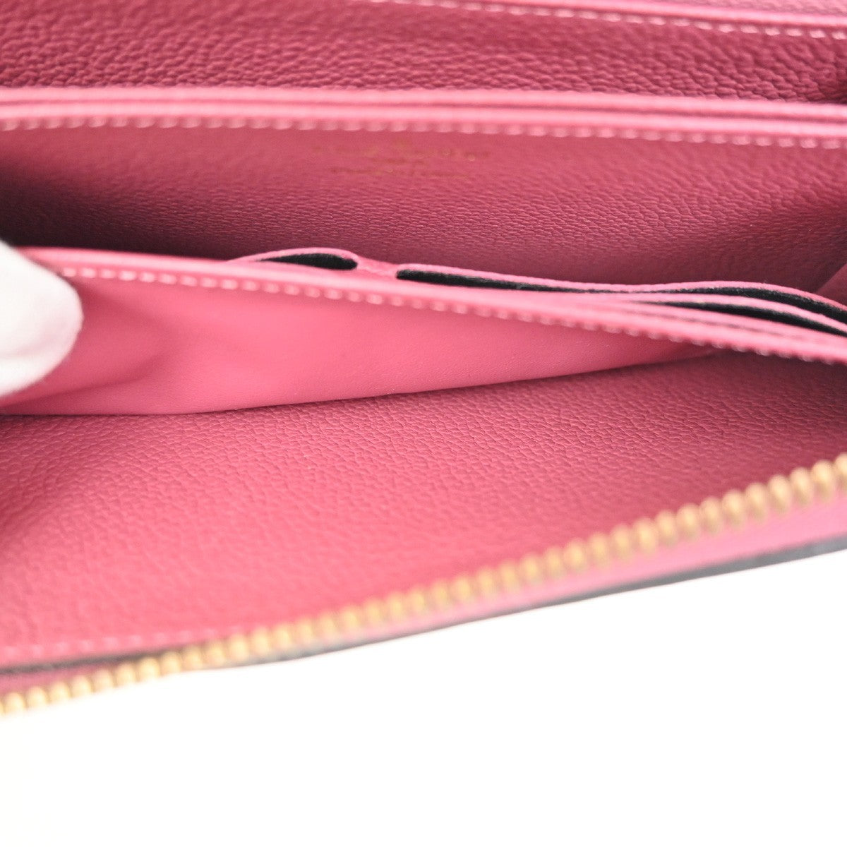 LOUIS VUITTON Zippy Long Wallet Monogram Empreinte Pink France M60549 34KD080