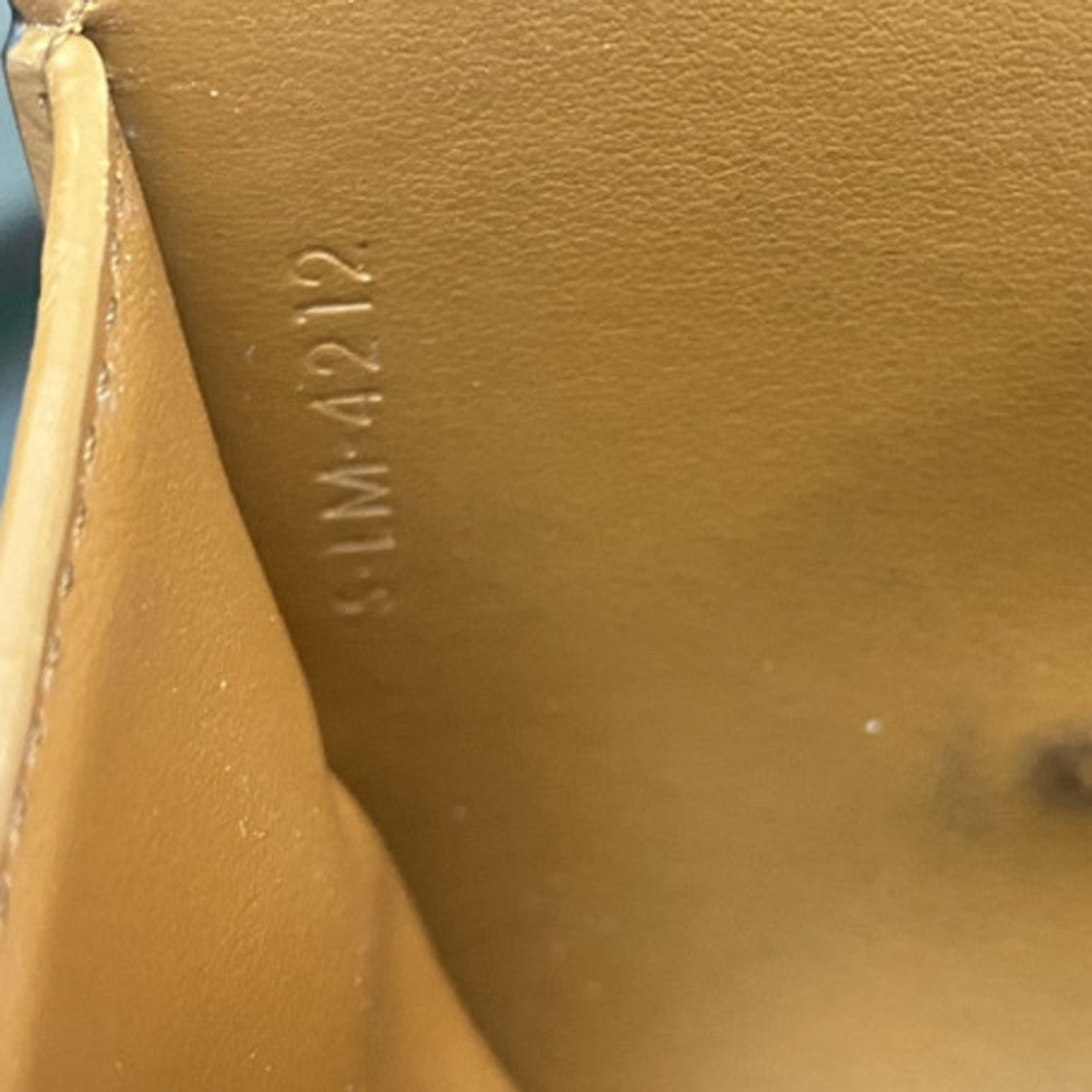CELINE Triomphe Small Trifold Wallet Purse Canvas Leather Brown BE GHW 87RL411