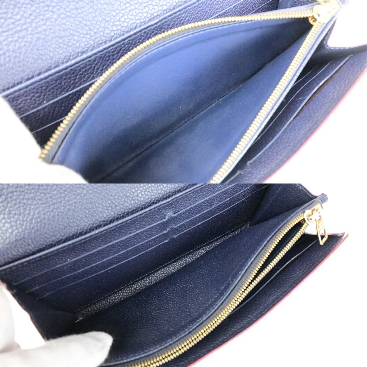 LOUIS VUITTON Portefeuille Sarah Wallet Monogram Empreinte Blue M62125 30YG356