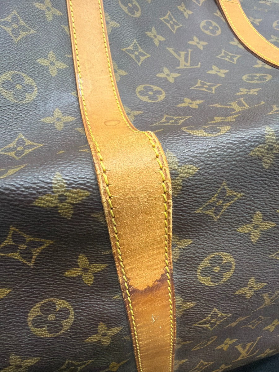 LOUIS VUITTON Keepall 60 Travel Hand Bag Monogram Leather Brown M41422 74YH945