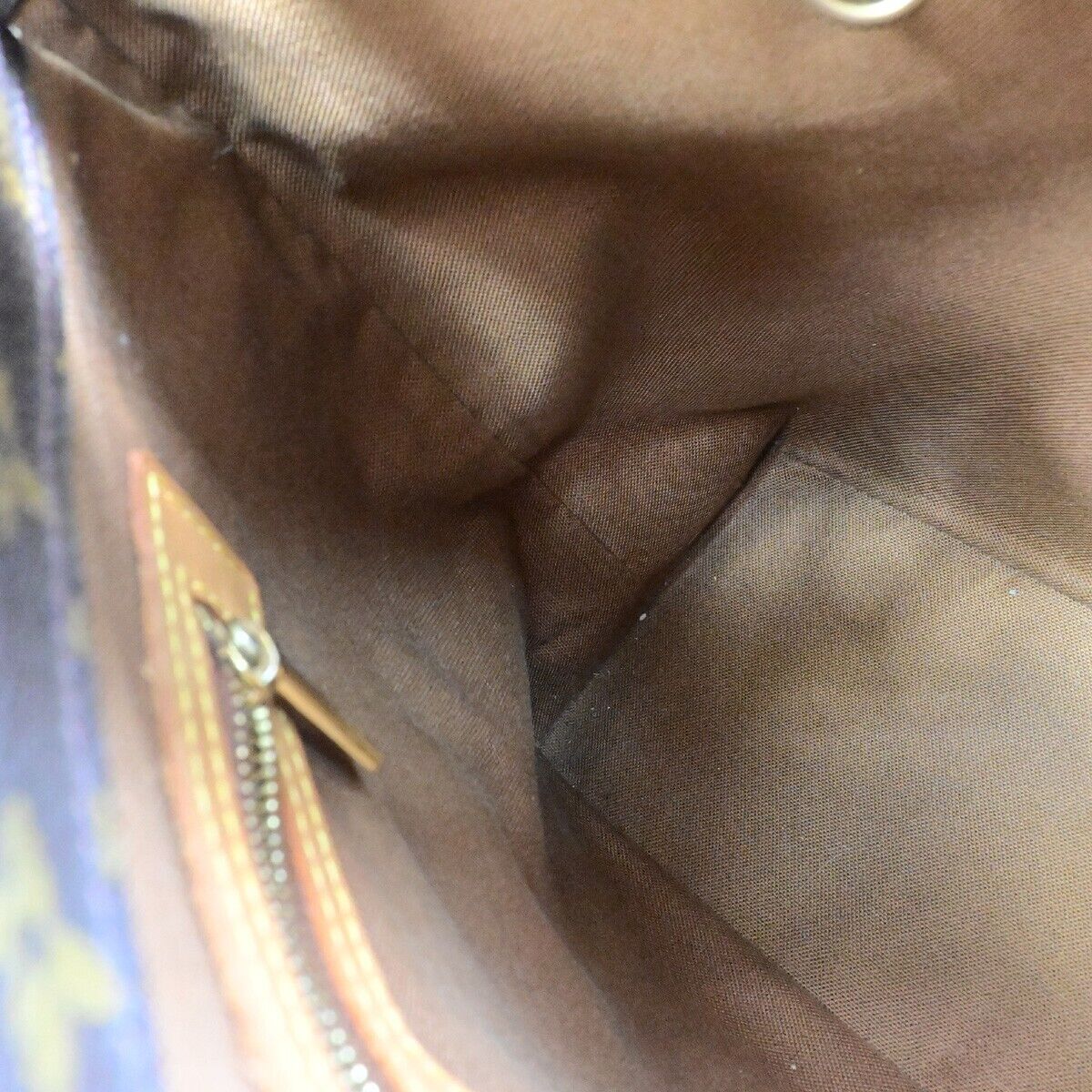 LOUIS VUITTON Cabas Piano Shoulder Bag Monogram Leather Brown M51148 38EB654