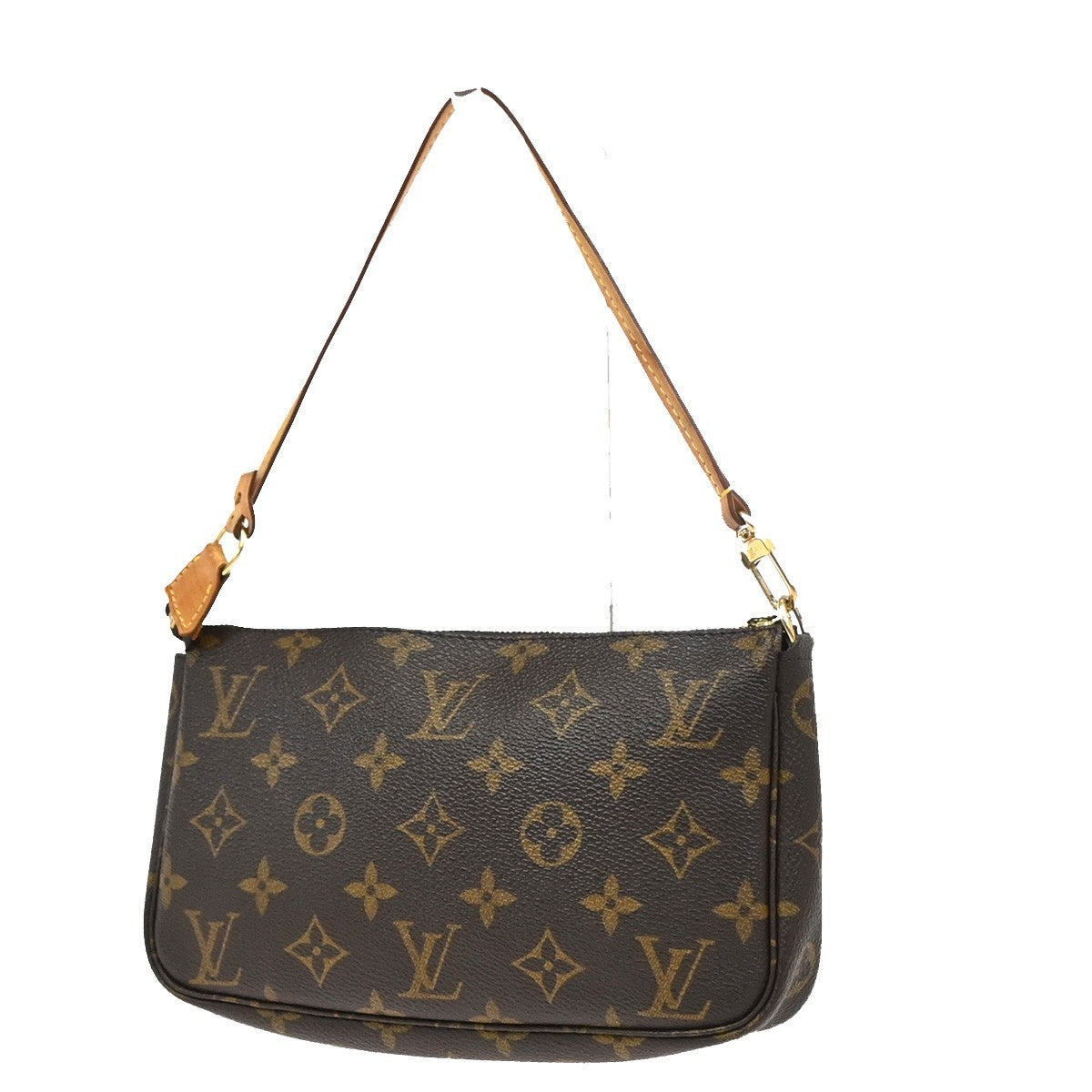 LOUIS VUITTON Pochette Accessoires Hand Bag Monogram Leather BN M51980 72PA024