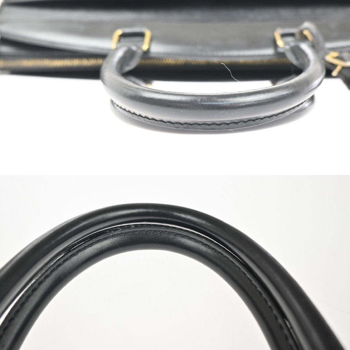 LOUIS VUITTON LV Logo Riviera Hand Bag Epi Leather Black France M48182 30MA263