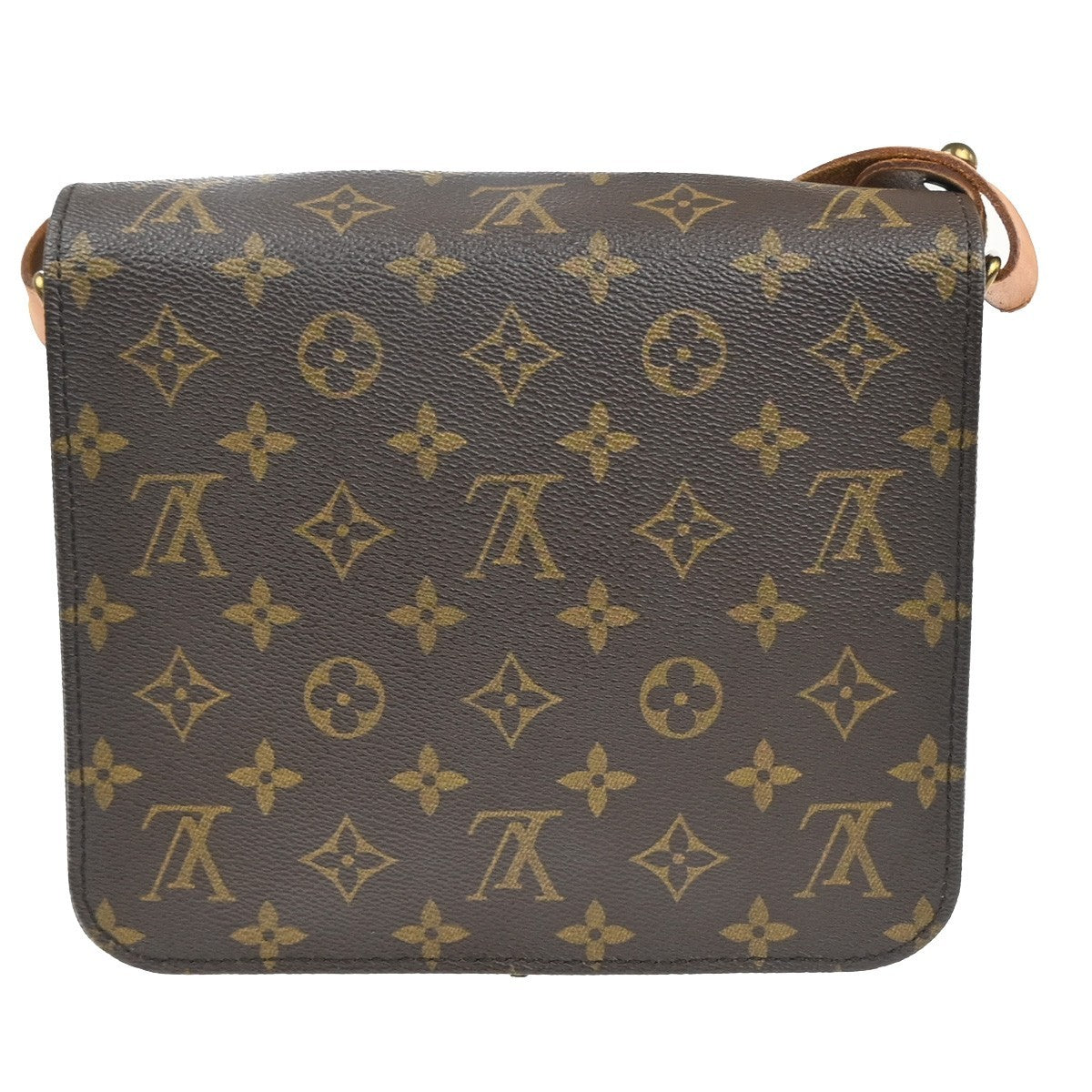 LOUIS VUITTON Cartouchiere MM Shoulder Bag Monogram Leather Brown M51253 82KD042