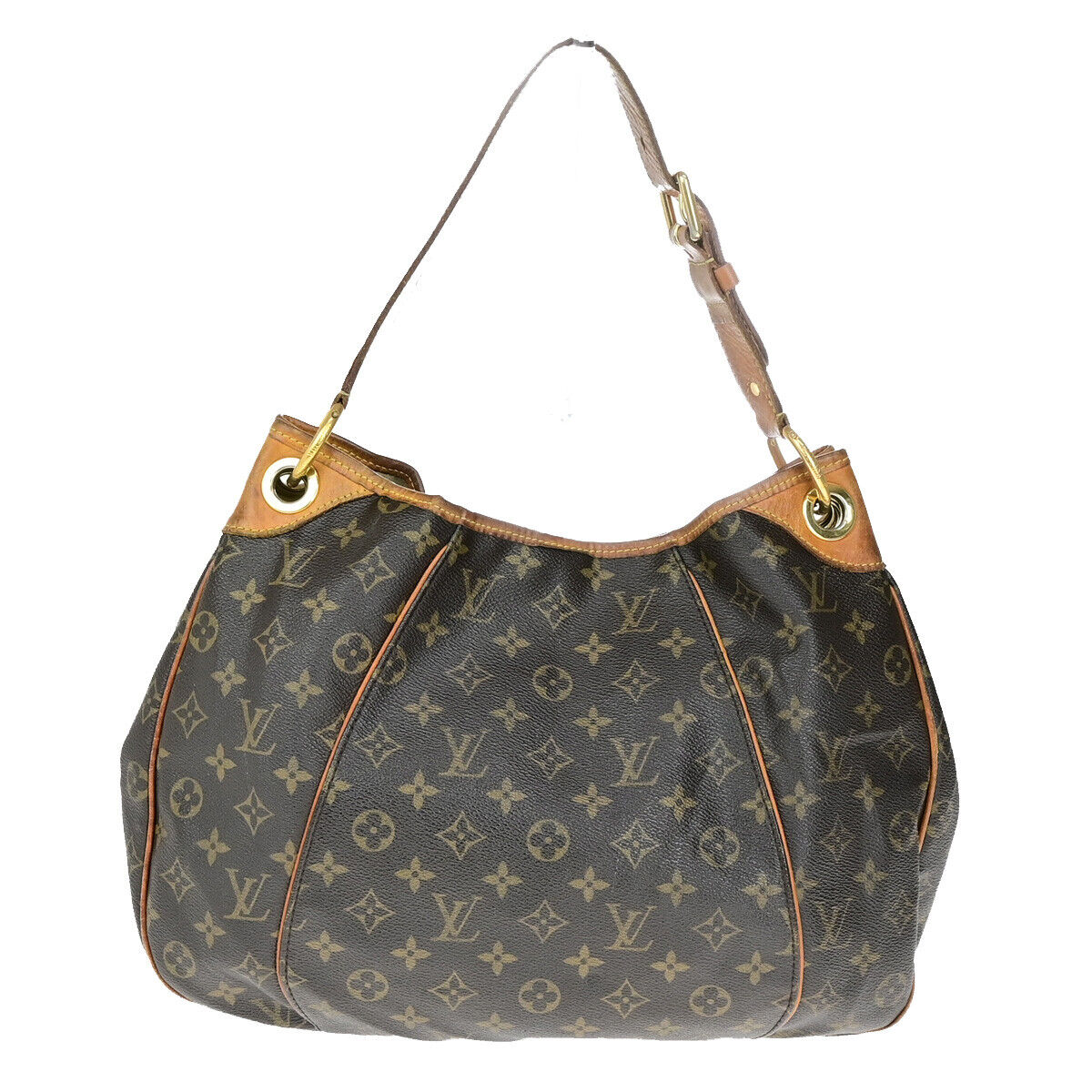 LOUIS VUITTON Galliera PM Shoulder Bag Monogram Leather Brown GD M56382 78YG580