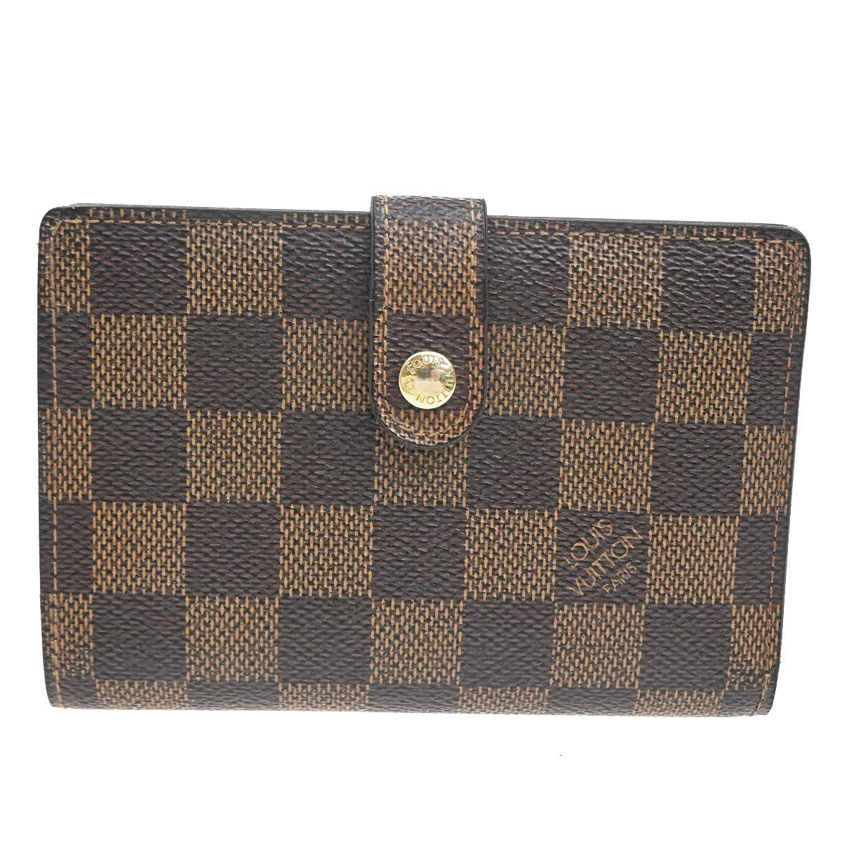 LOUIS VUITTON Portefeuille Viennois Wallet Damier Ebene Leather M61663 65CA990