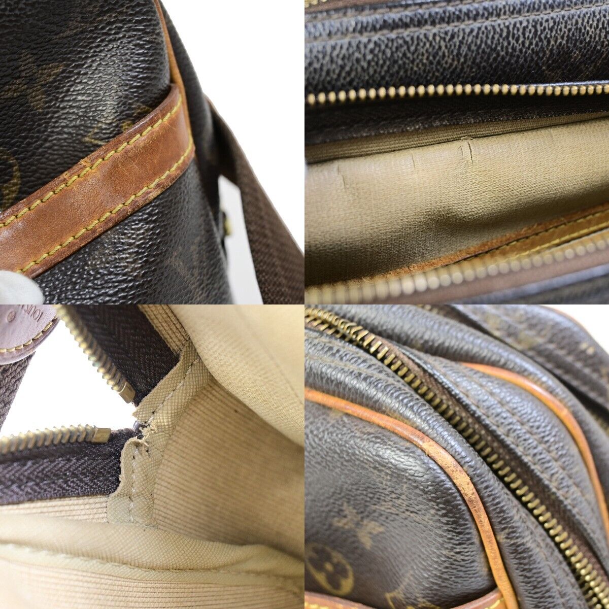 LOUIS VUITTON Reporter PM Crossbody Shoulder Bag Monogram Leather M45254 62FA874