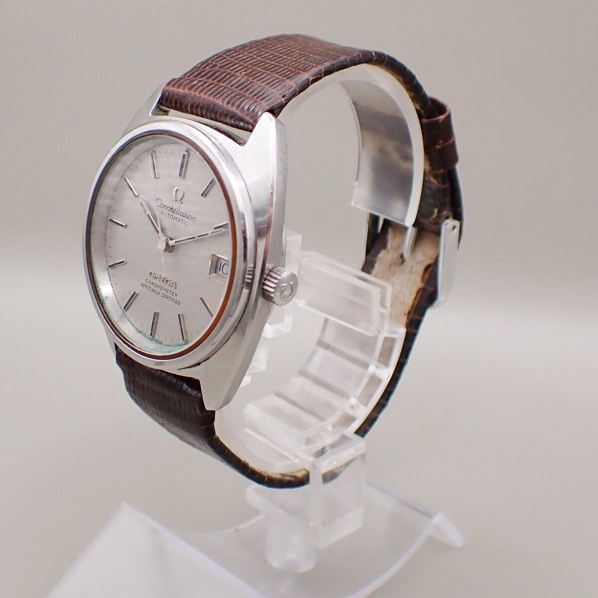 OMEGA Constellation Automatic Wrist Watch 35mm ST Embossing Leather BN 91RK778