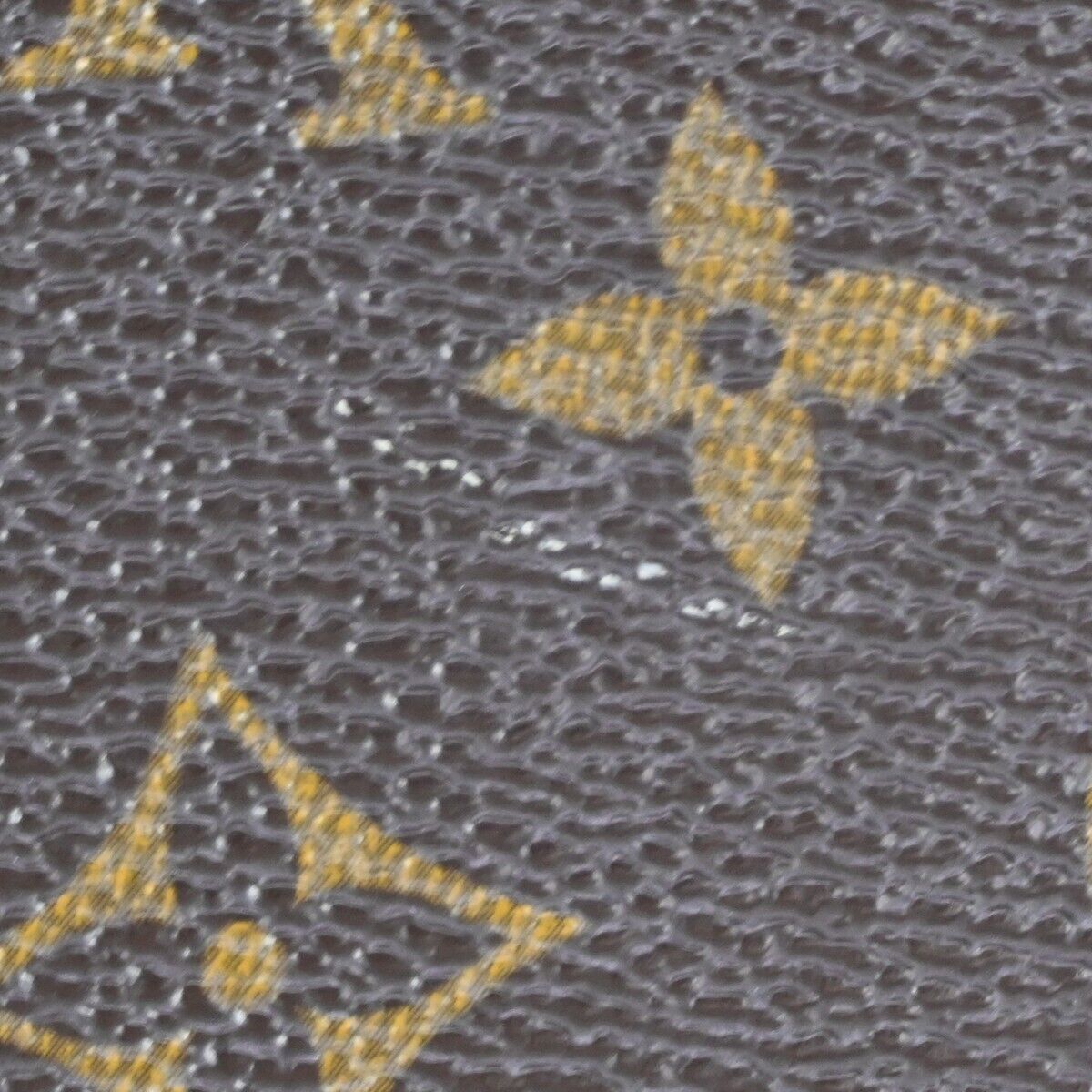 LOUIS VUITTON Logo Drouot Shoulder Bag Monogram Leather Brown M51290 16EA149