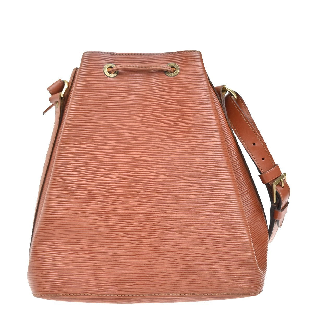 LOUIS VUITTON Petit Noe Drawstring Shoulder Bag Epi Leather Brown M44103 34TA055